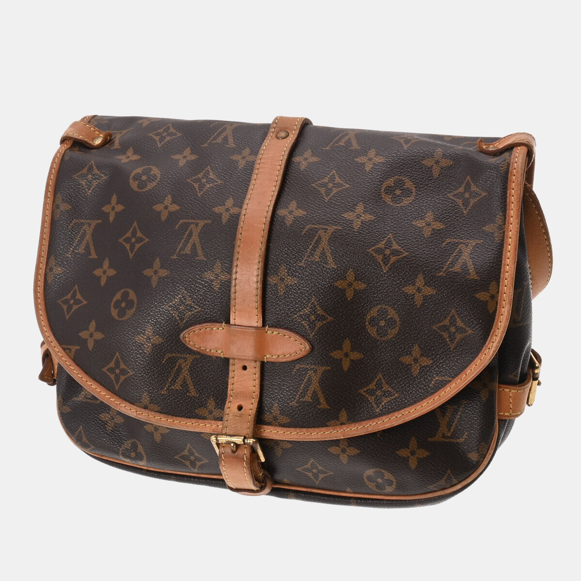 

Louis Vuitton Brown Monogram canvas Saumur 30 Shoulder Bag