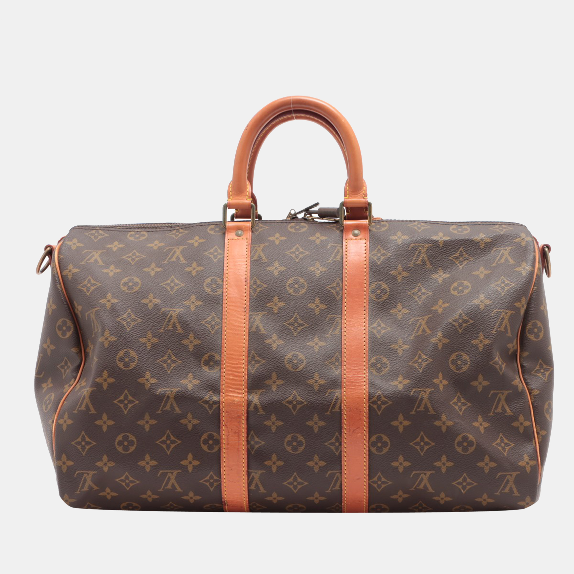 

Louis Vuitton Brown Monogram Canvas Keepall Bandouliere 45 Duffel Bag