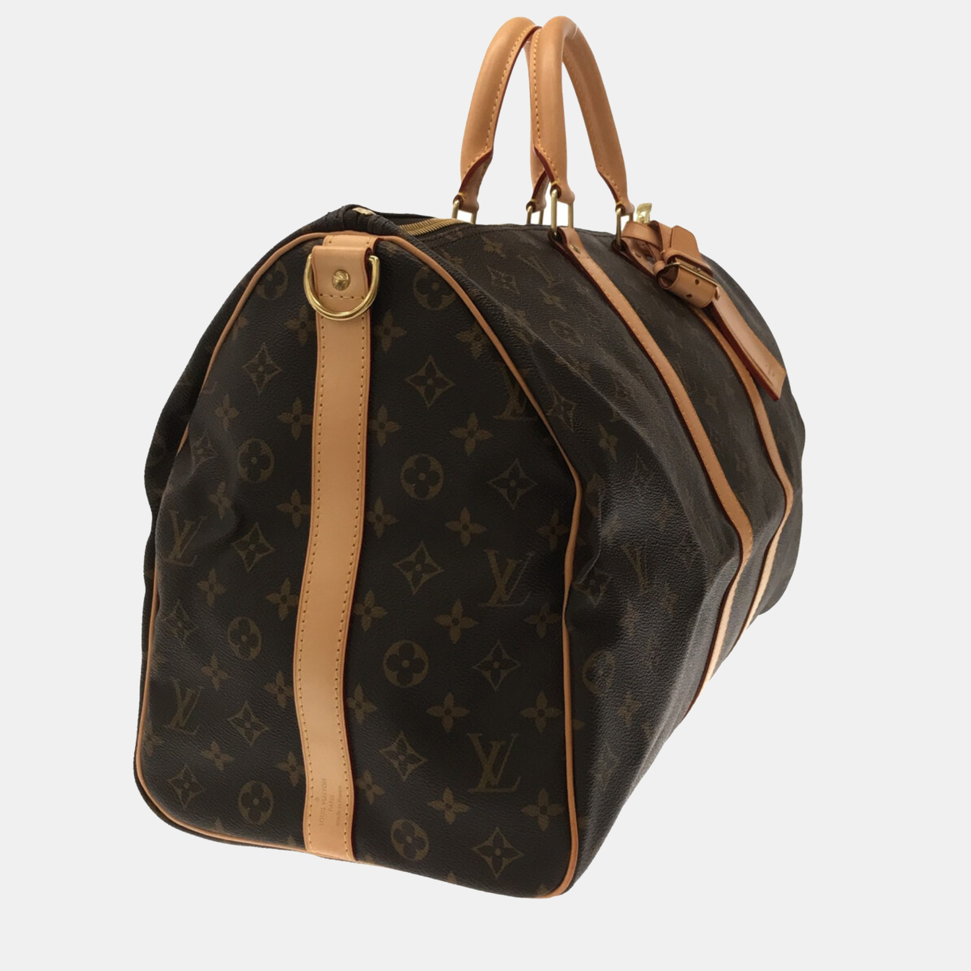 

Louis Vuitton Brown Monogram Canvas Keepall 55 Duffel Bag