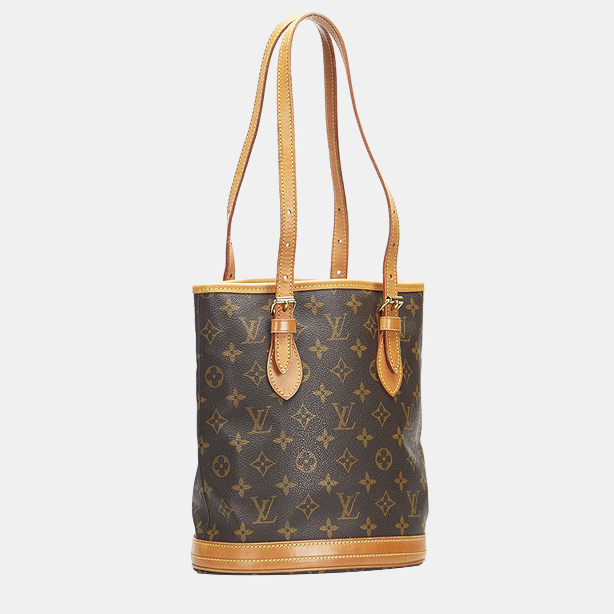 

Louis Vuitton Brown Monogram Canvas Petite Bucket Bag