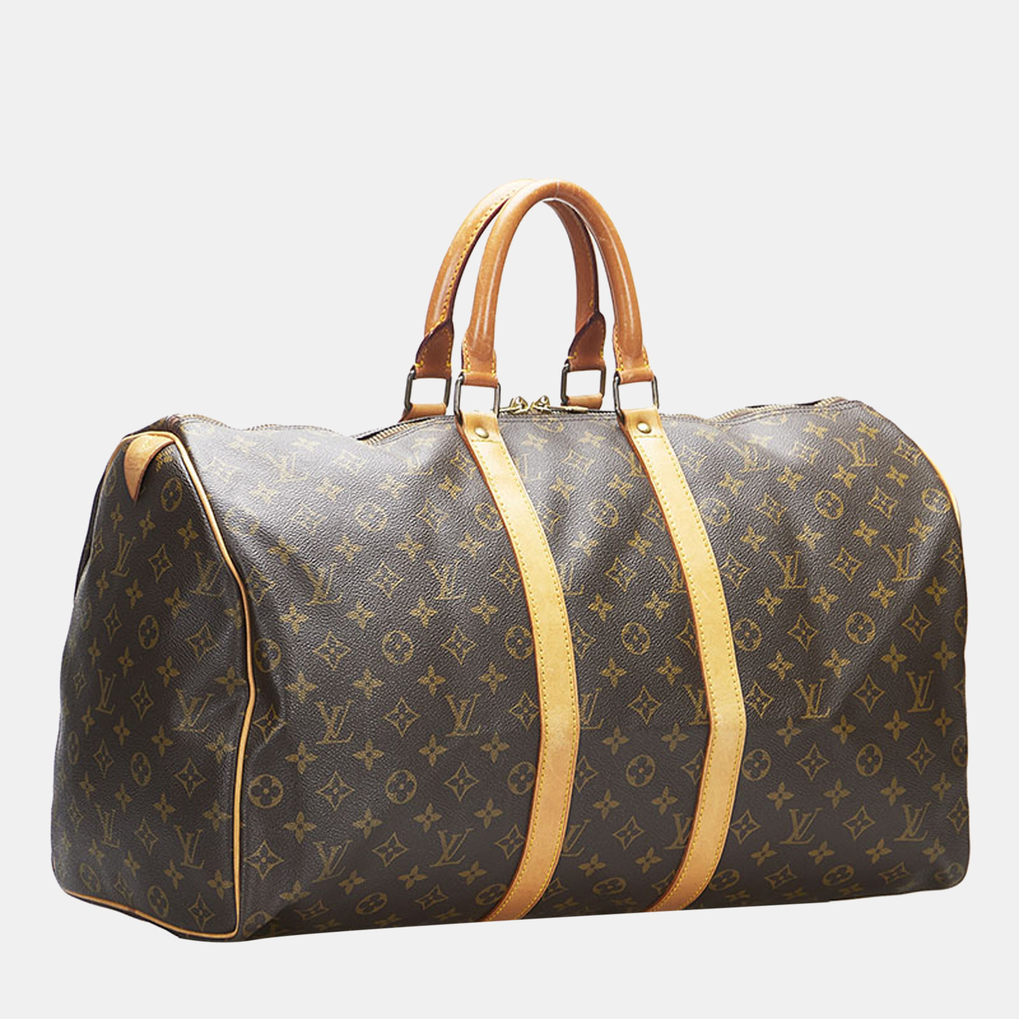 

Louis Vuitton Brown Monogram Canvas Keepall 50 Duffel Bag
