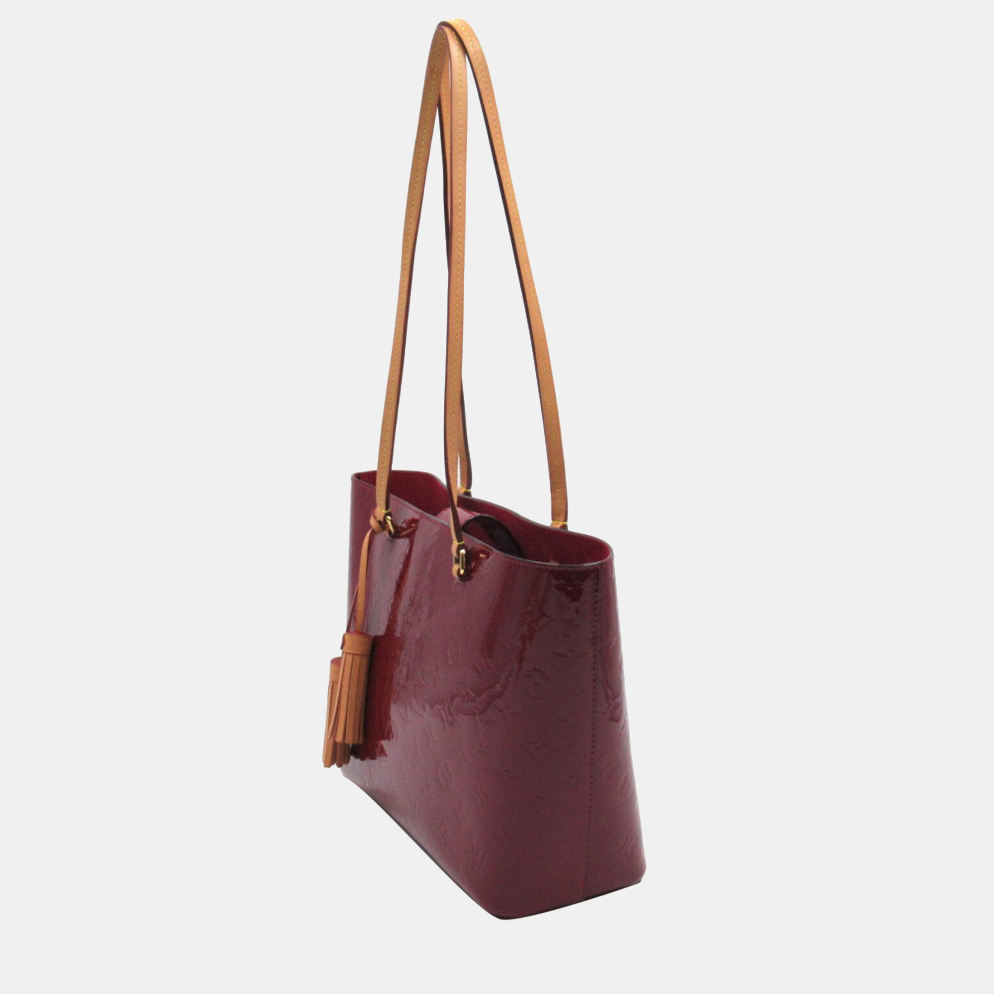

Louis Vuitton Burgundy Monogram Vernis Long Beach PM Tote Bag