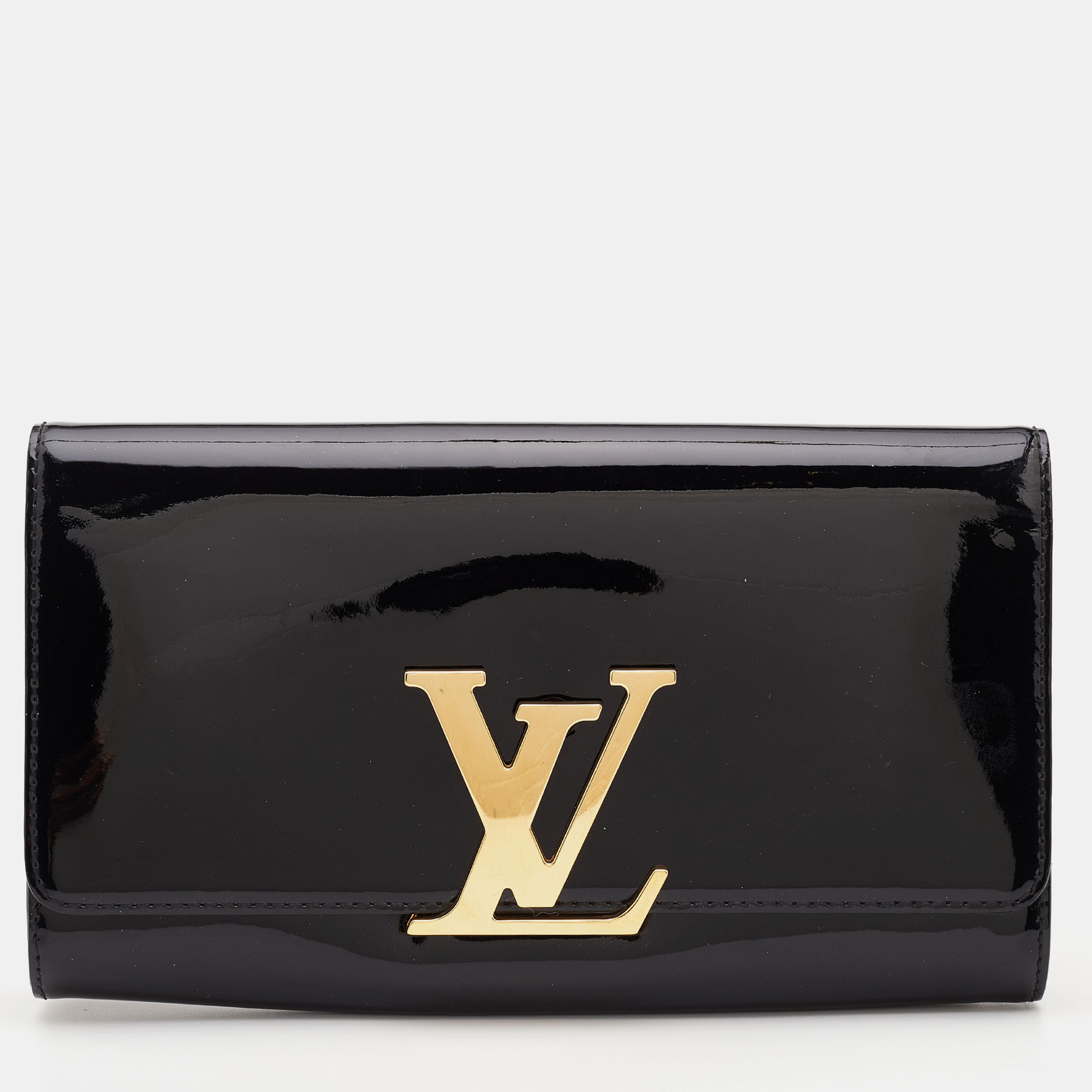 Bonhams : Louis Vuitton a Beige Vernis Leather Louise Clutch 2017