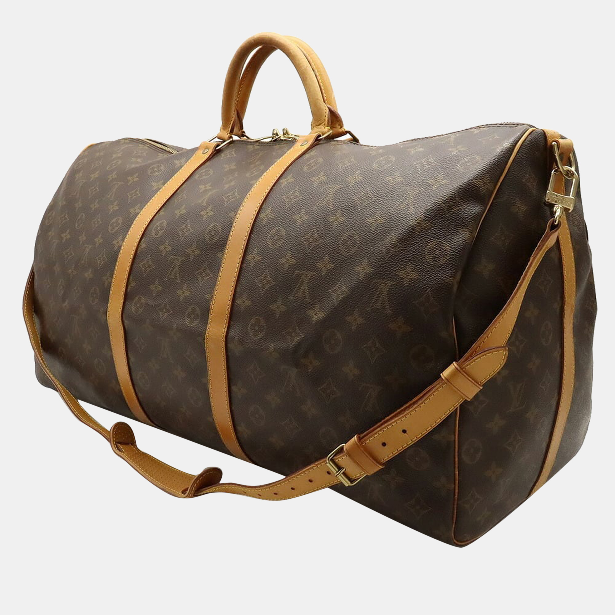 

Louis Vuitton Brown Monogram Canvas Keepall Bandouliere 60 Duffel Bag