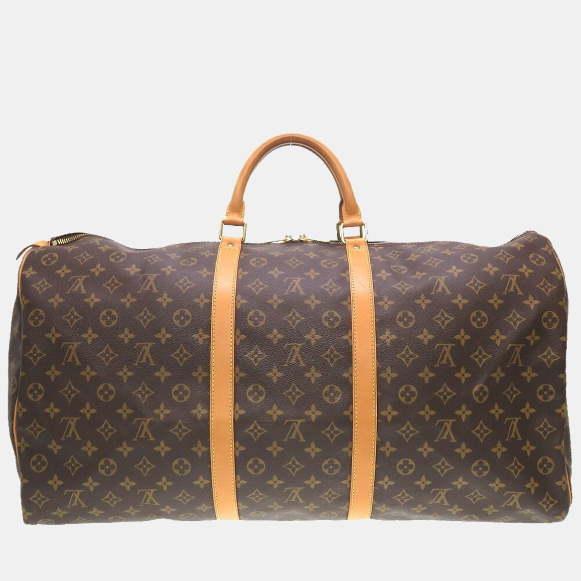 

Louis Vuitton Brown Monogram Canvas Keepall 60 Duffel Bag