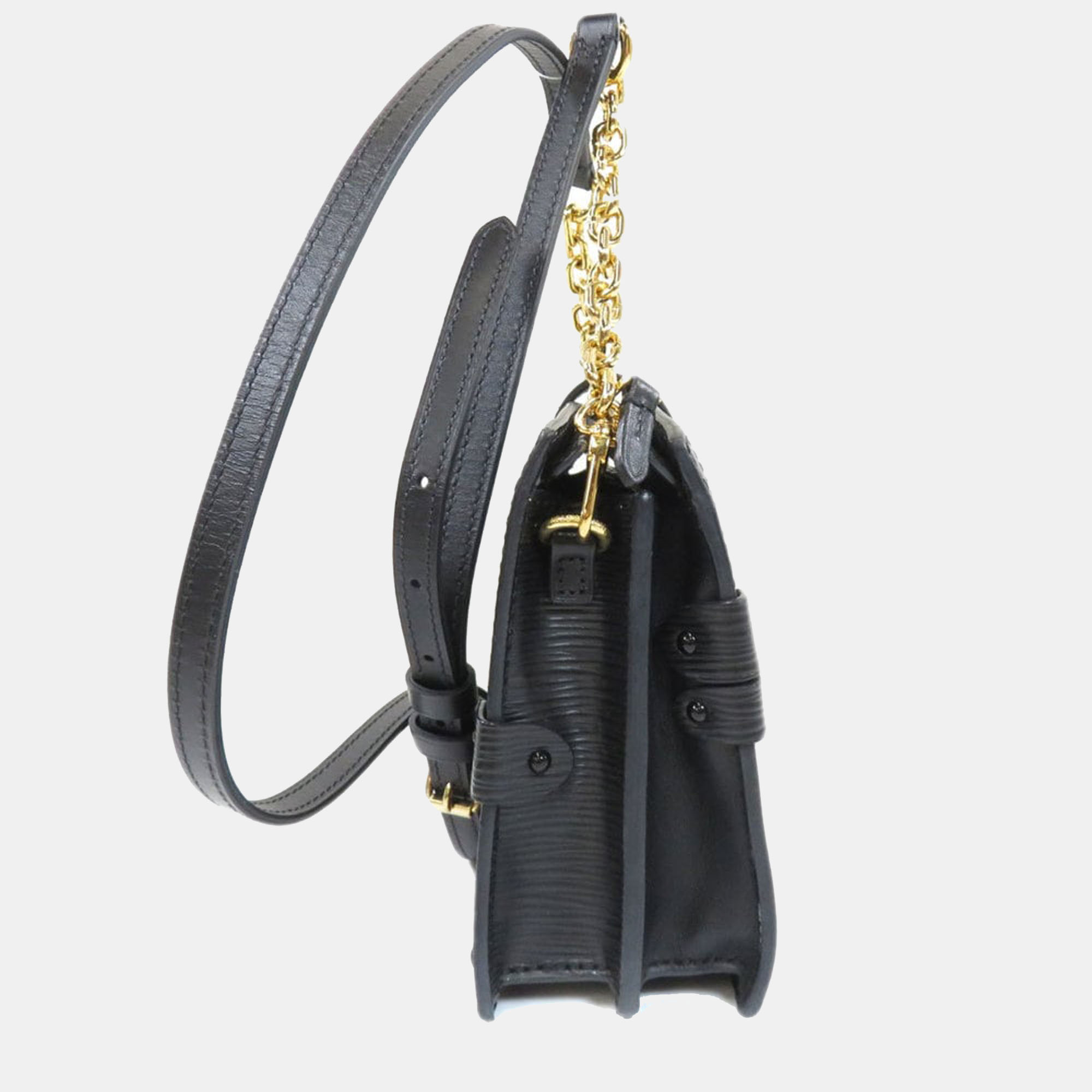 

Louis Vuitton Black Epi Leather Petite Malle Soft MM Clutch Bag