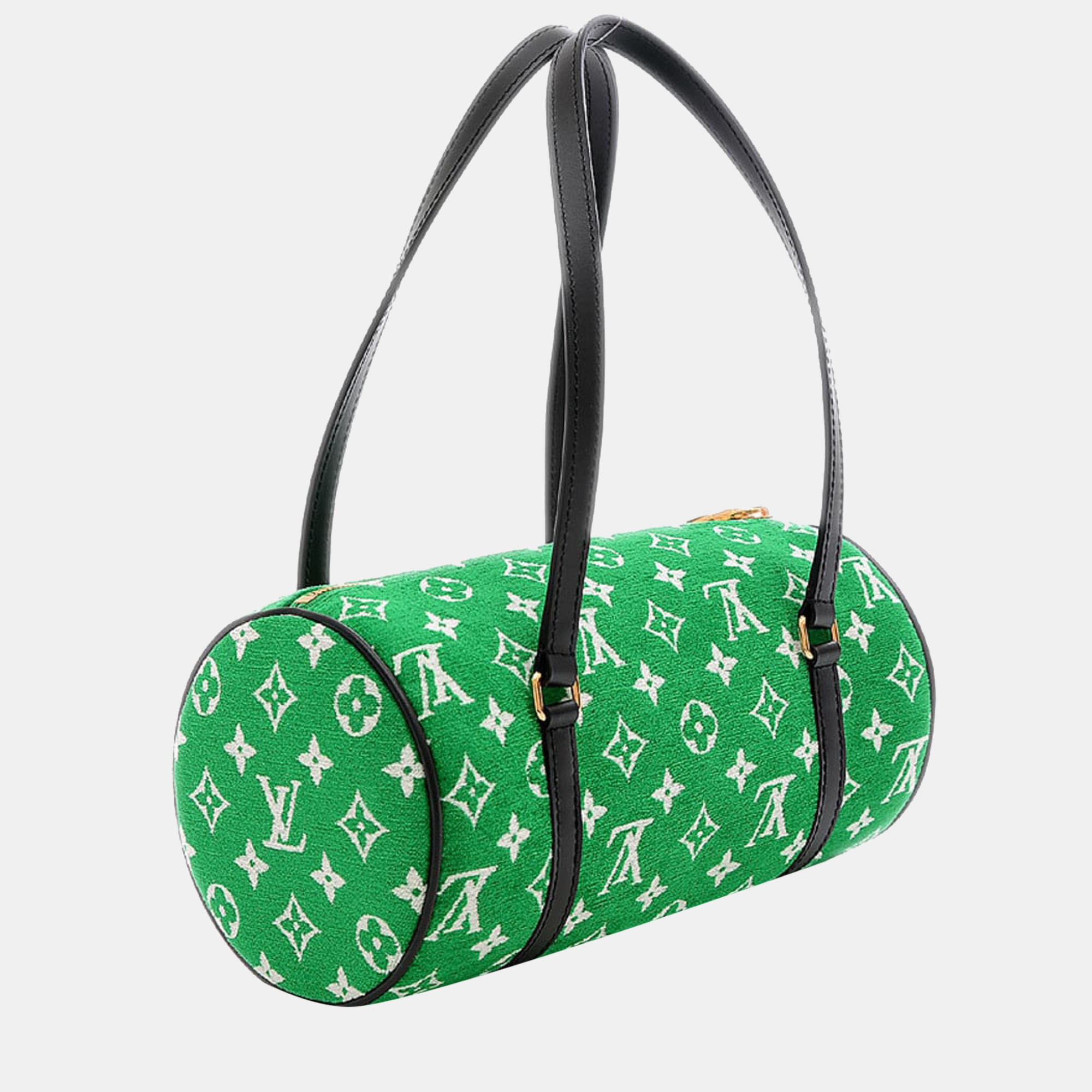 

Louis Vuitton Green Velvet Papillon Satchel