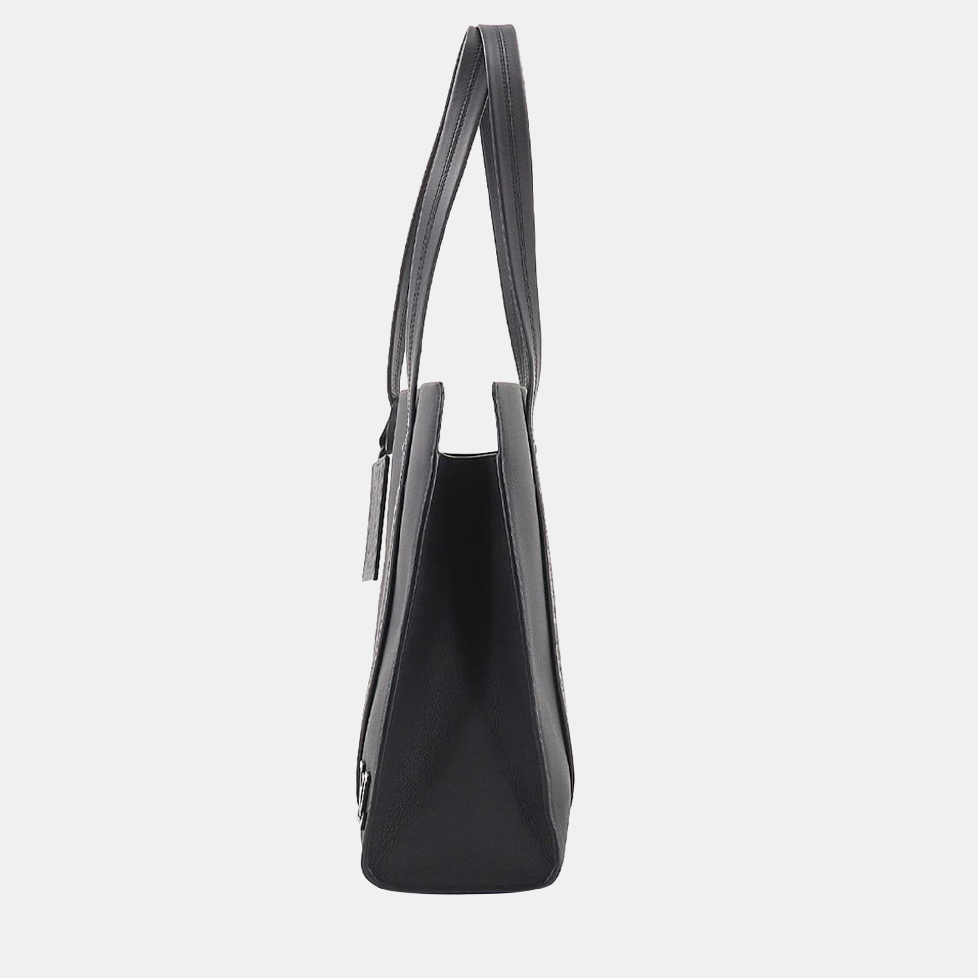 

Louis Vuitton Black Leather Aerogram Tote Bag