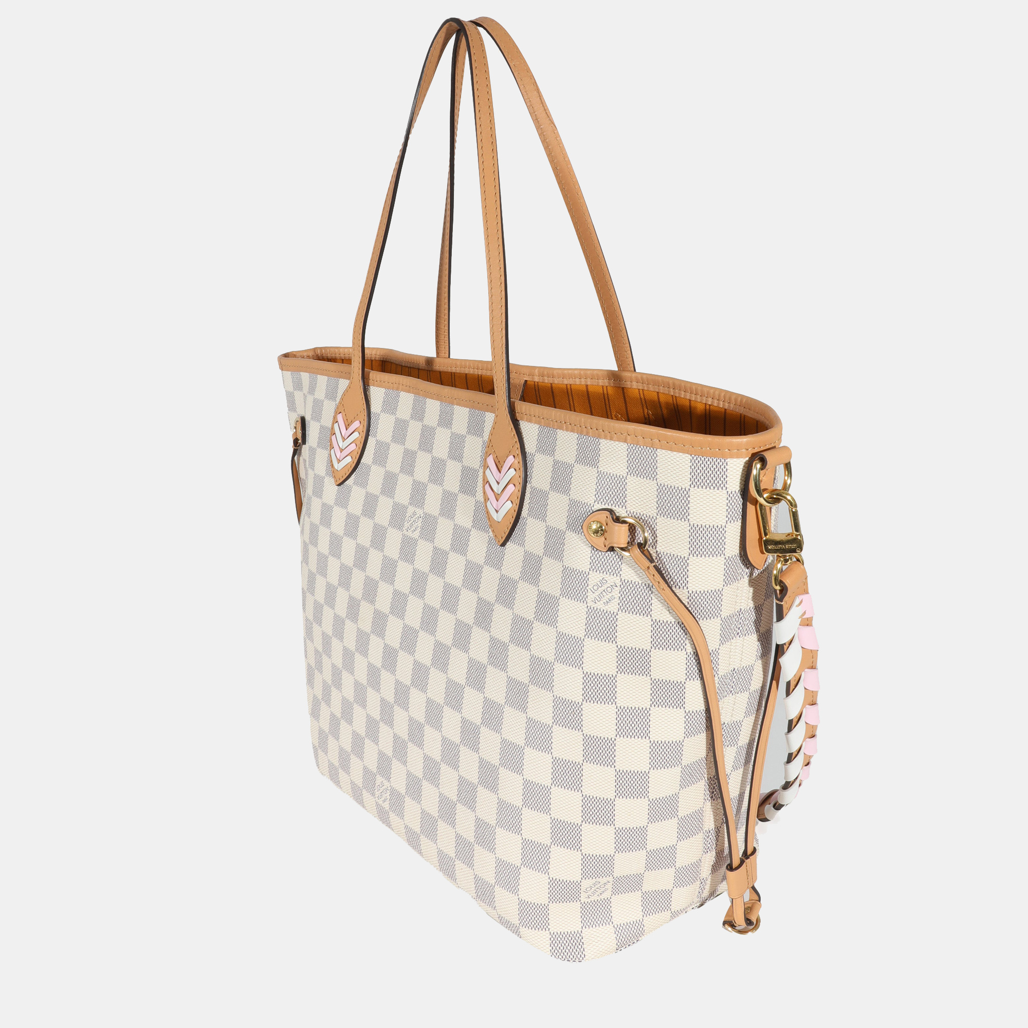 

Louis Vuitton Damier Azur Canvas Braided Neverfull MM, Blue