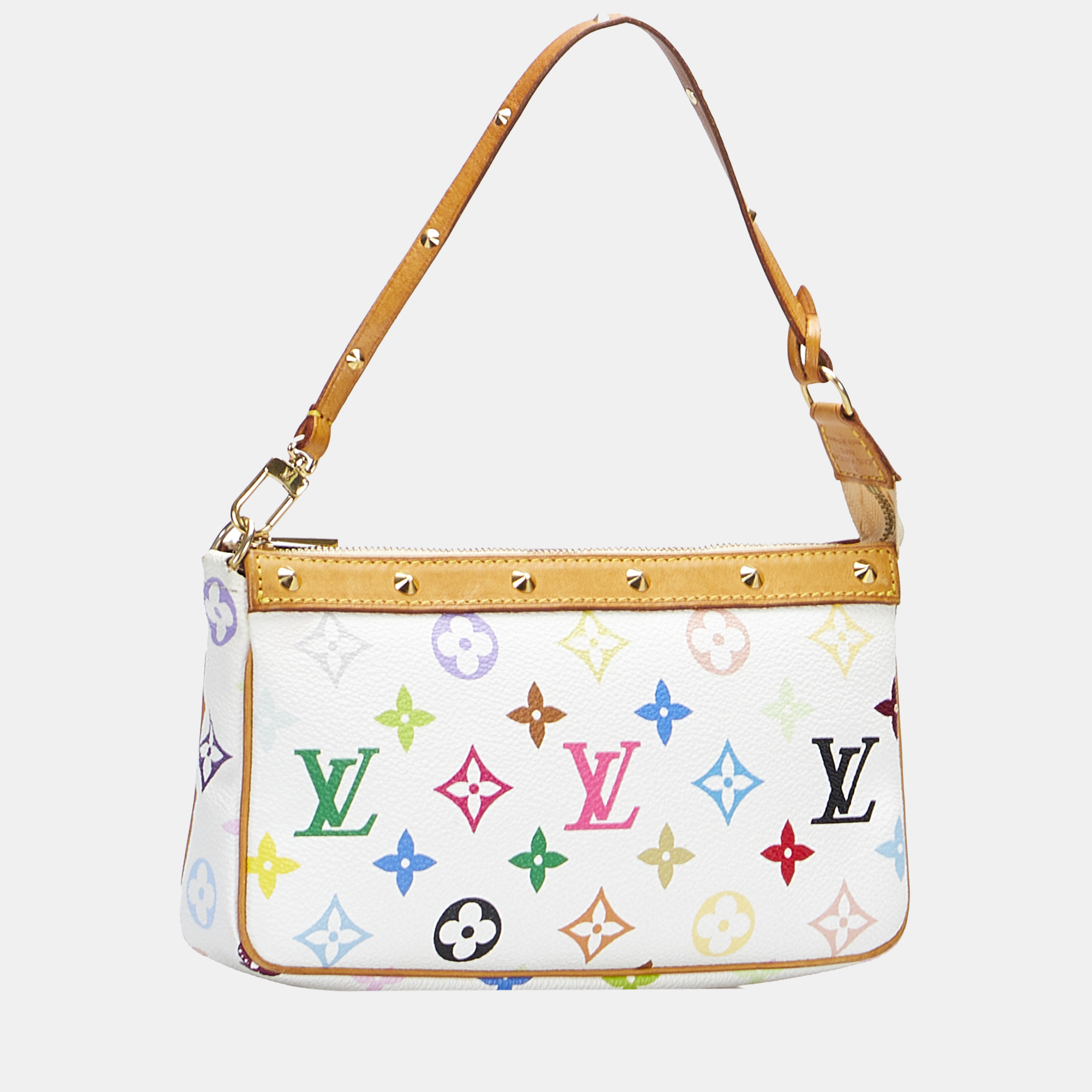 

Louis Vuitton White Monogram Multicolore Pochette Accessoires