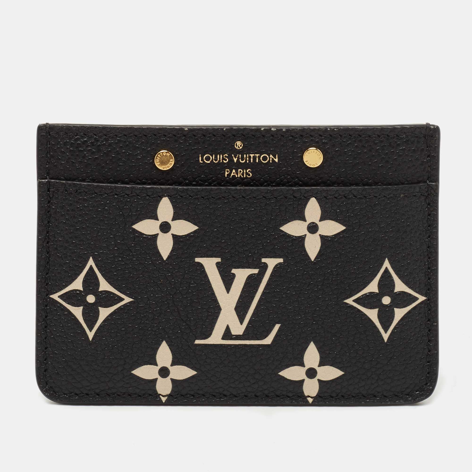 Louis Vuitton Bicolour Monogram Empreinte Leather Card Holder