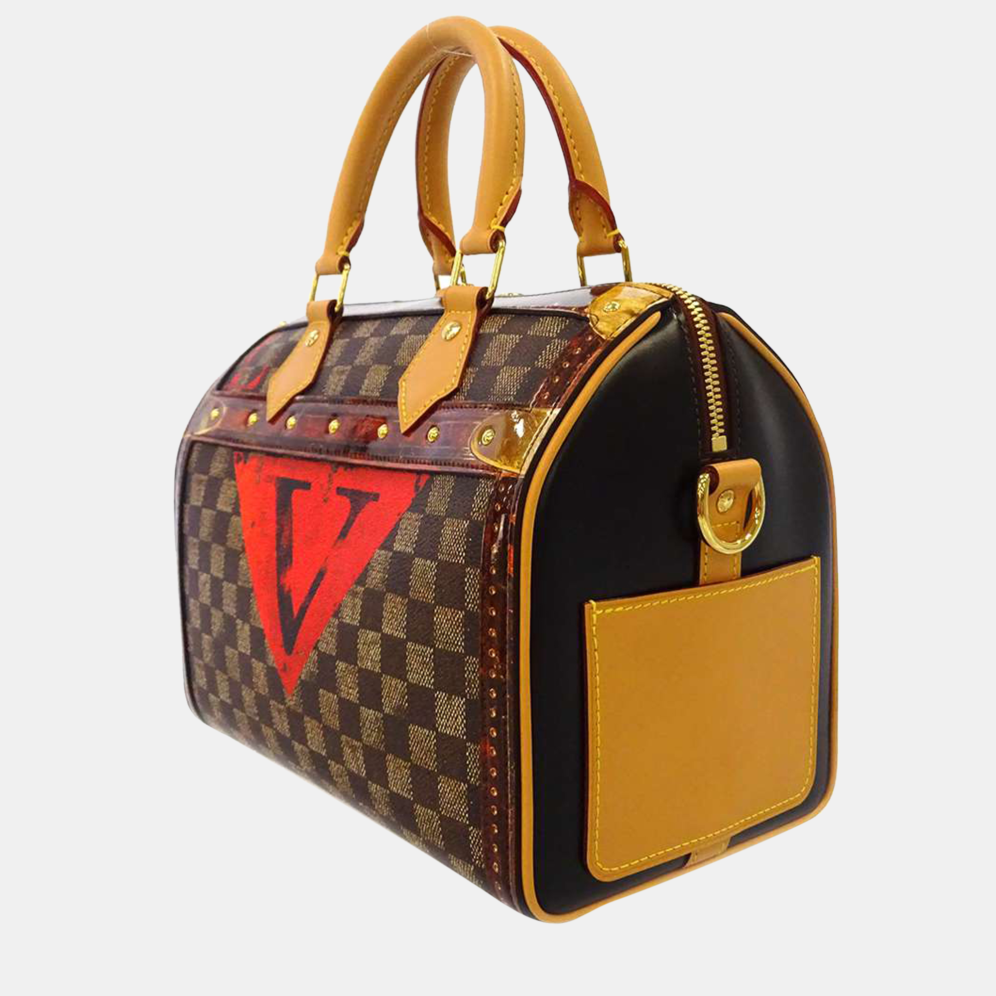 

Louis Vuitton Brown Damier Speedy Bandouliere Size 25 Bag