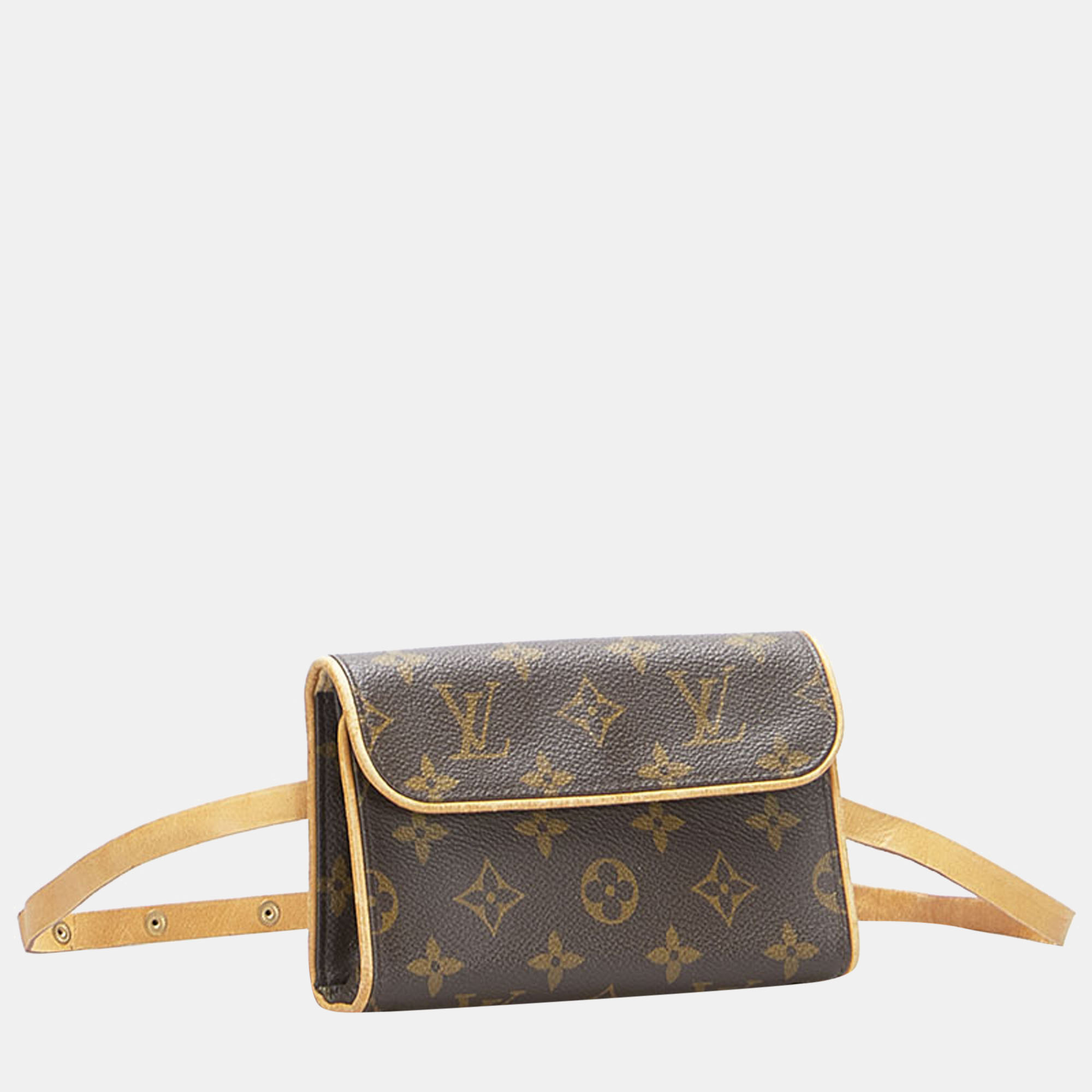 

Louis Vuitton Brown Monogram Pochette Florentine Canvas Belt Bag
