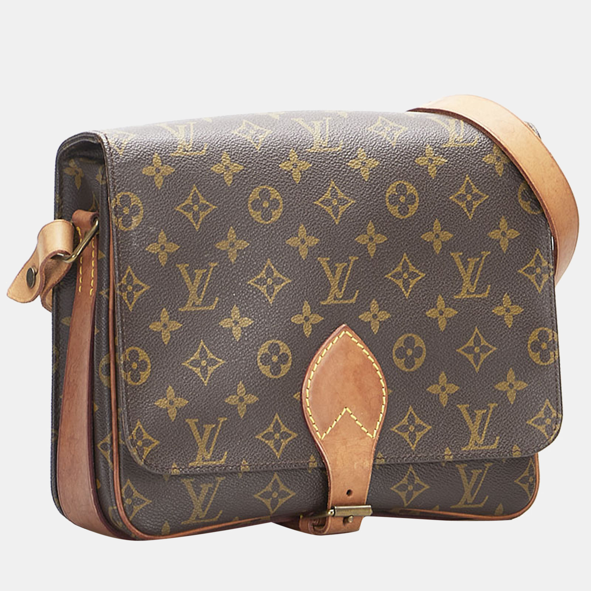 

Louis Vuitton Brown Monogram Canvas Cartouchiere GM Crossbody Bag