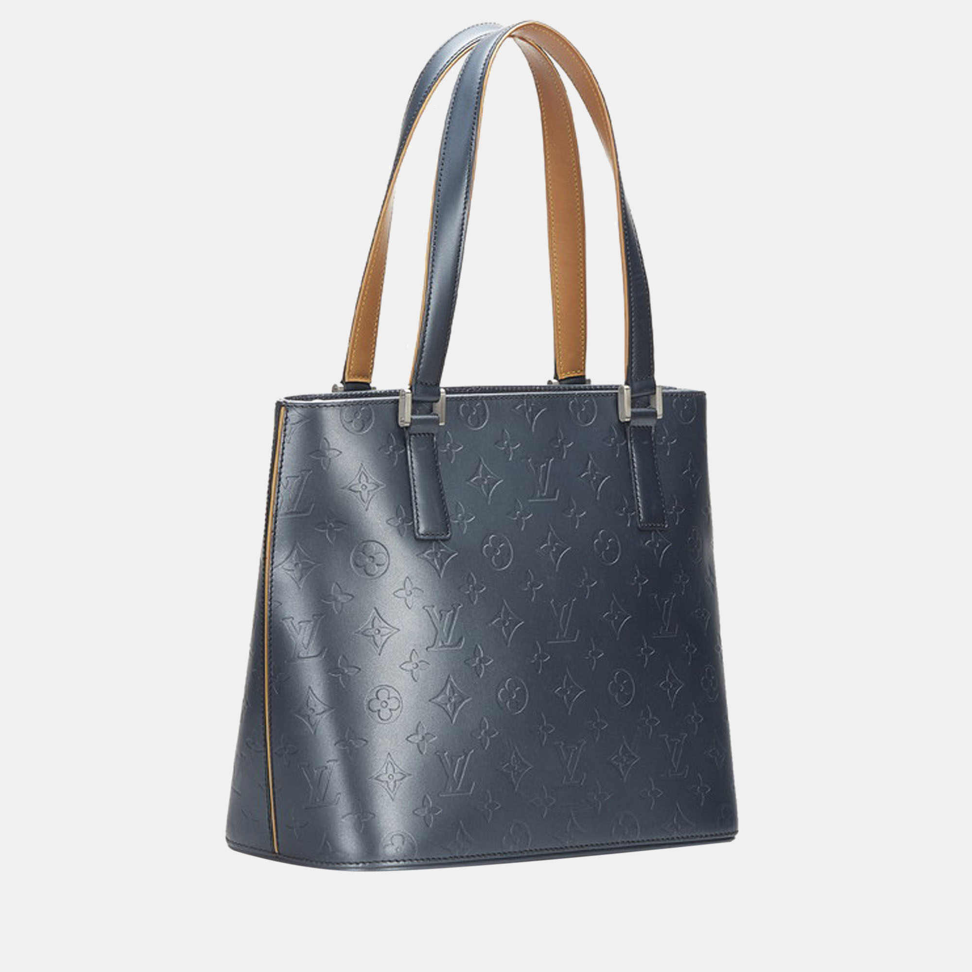 

Louis Vuitton Blue Monogram Mat Stockton Tote Bag