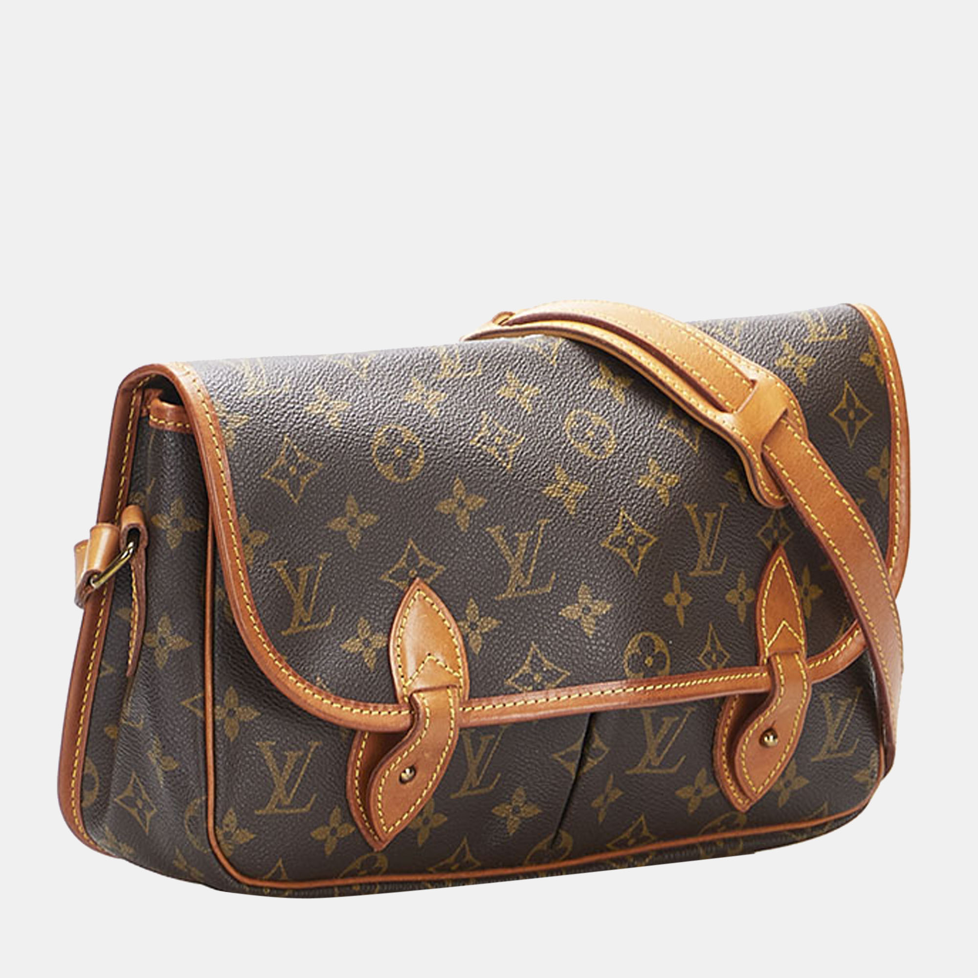 

Louis Vuitton Brown Monogram Canvas Gibeciere MM Crossbody Bag