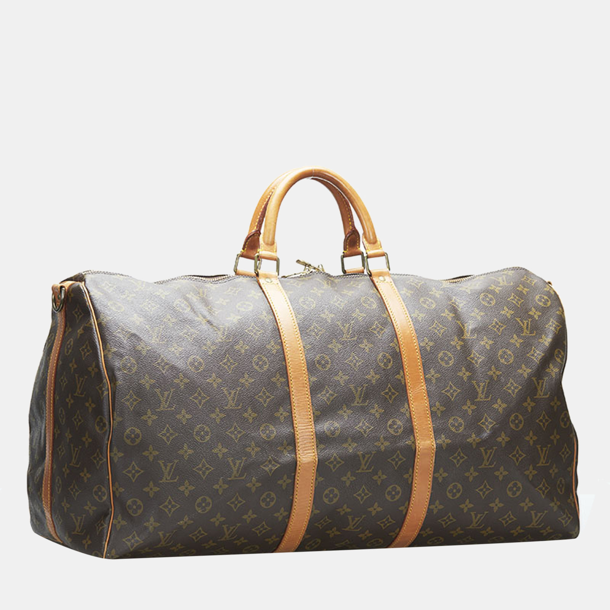 

Louis Vuitton Brown Monogram Canvas Keepall Bandouliere 60 Travel Bag