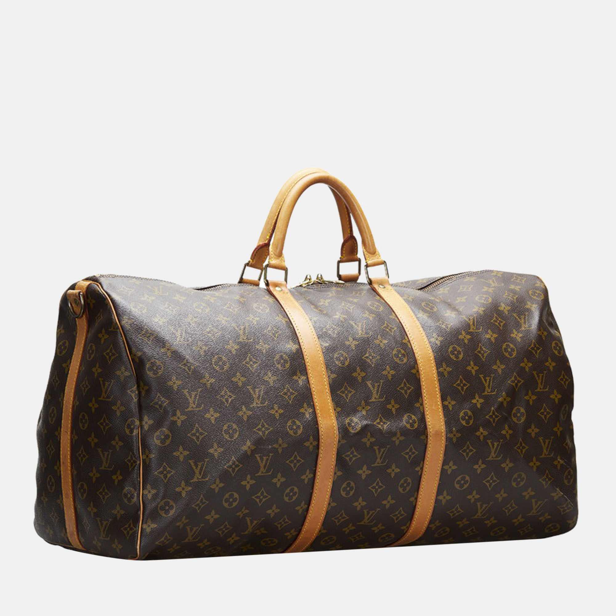 

Louis Vuitton Brown Monogram Canvas Keepall Bandouliere 60 Travel Bag