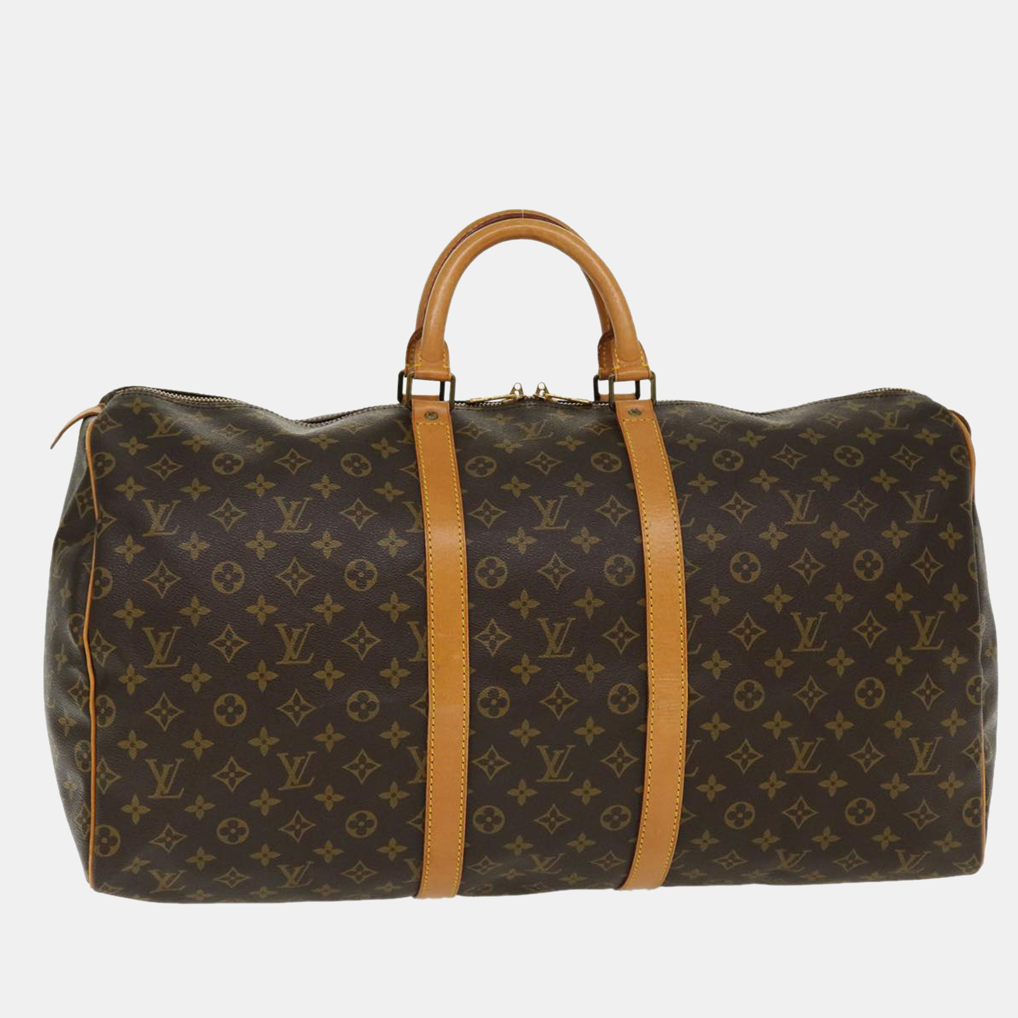 

Louis Vuitton Brown Monogram Canvas Keepall 55 Duffel Bag