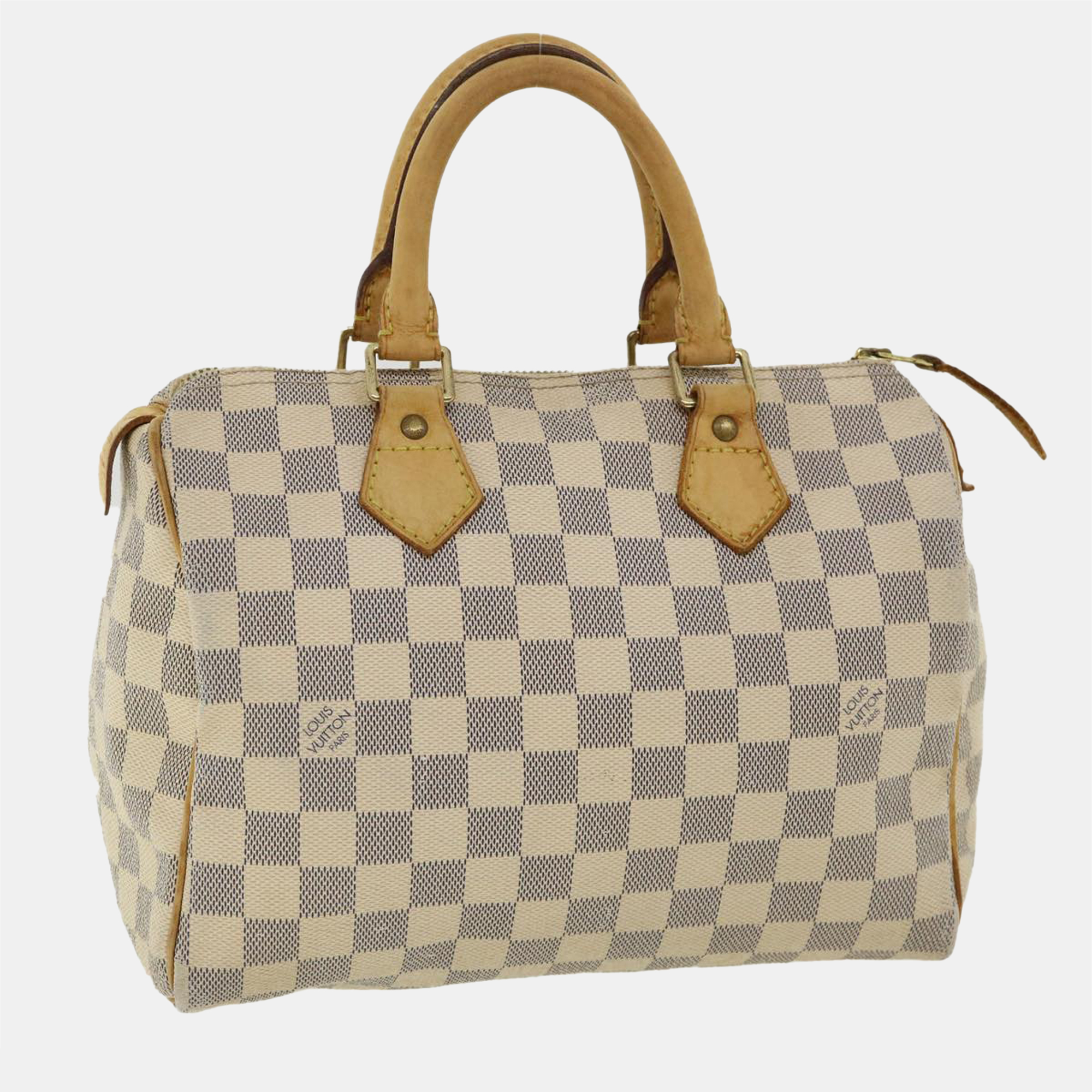 

Louis Vuitton White Damier Azur Canvas Speedy 25 Satchel Bag