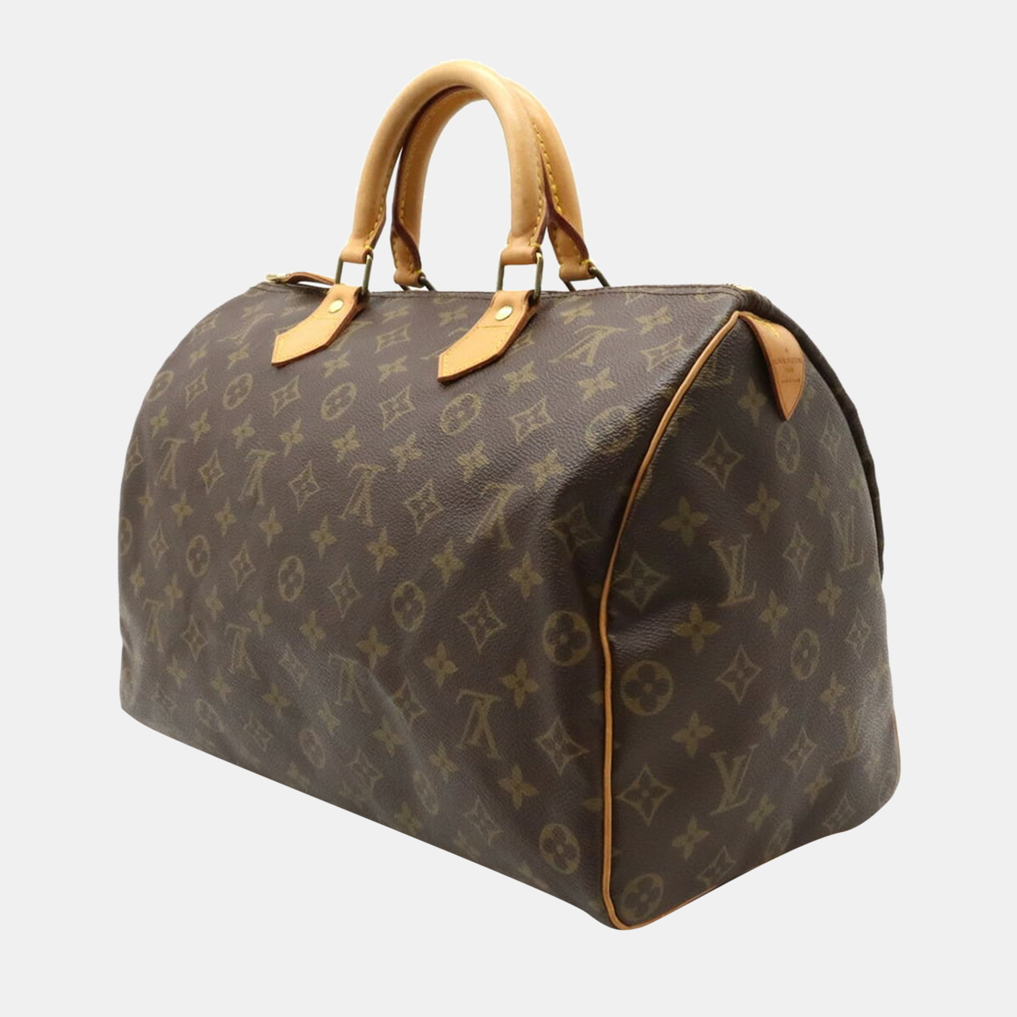 

Louis Vuitton Brown Monogram Canvas Speedy 35 Top Handle Bag