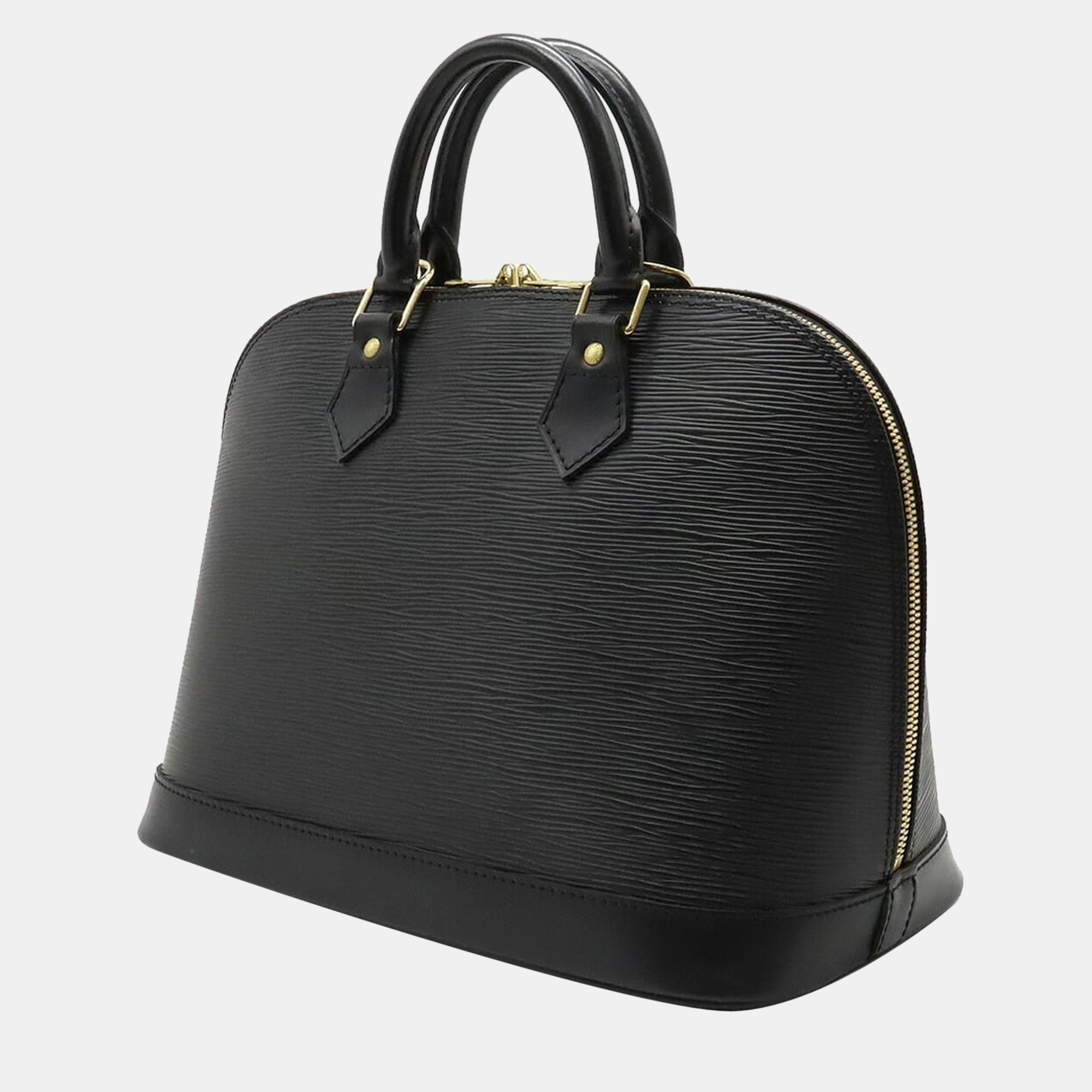 

Louis Vuitton Black Epi Leather Alma Satchel