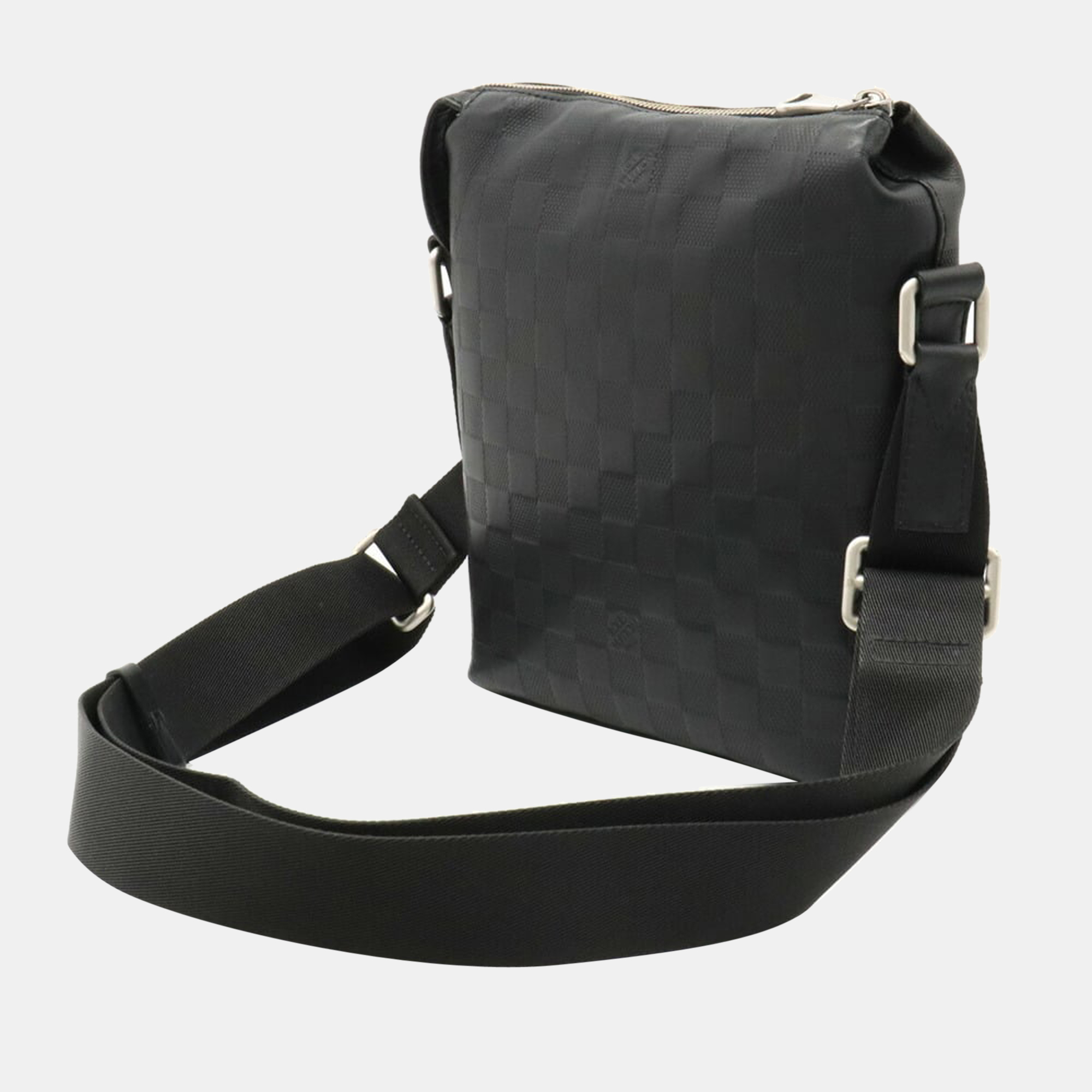 

Louis Vuitton Black Damier Leather Infini Discovery BB Messenger Bag