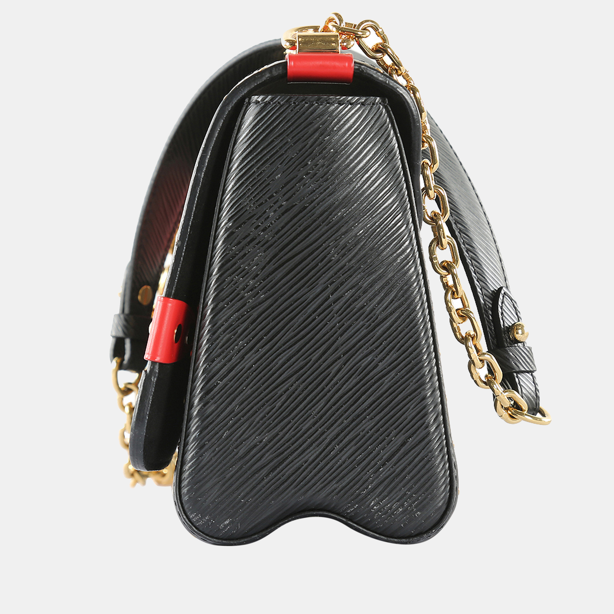 

Louis Vuitton Black/Red/Brown Epi Leather & Monogram Coated Canvas Twist MM Crossbody Bag, Multicolor