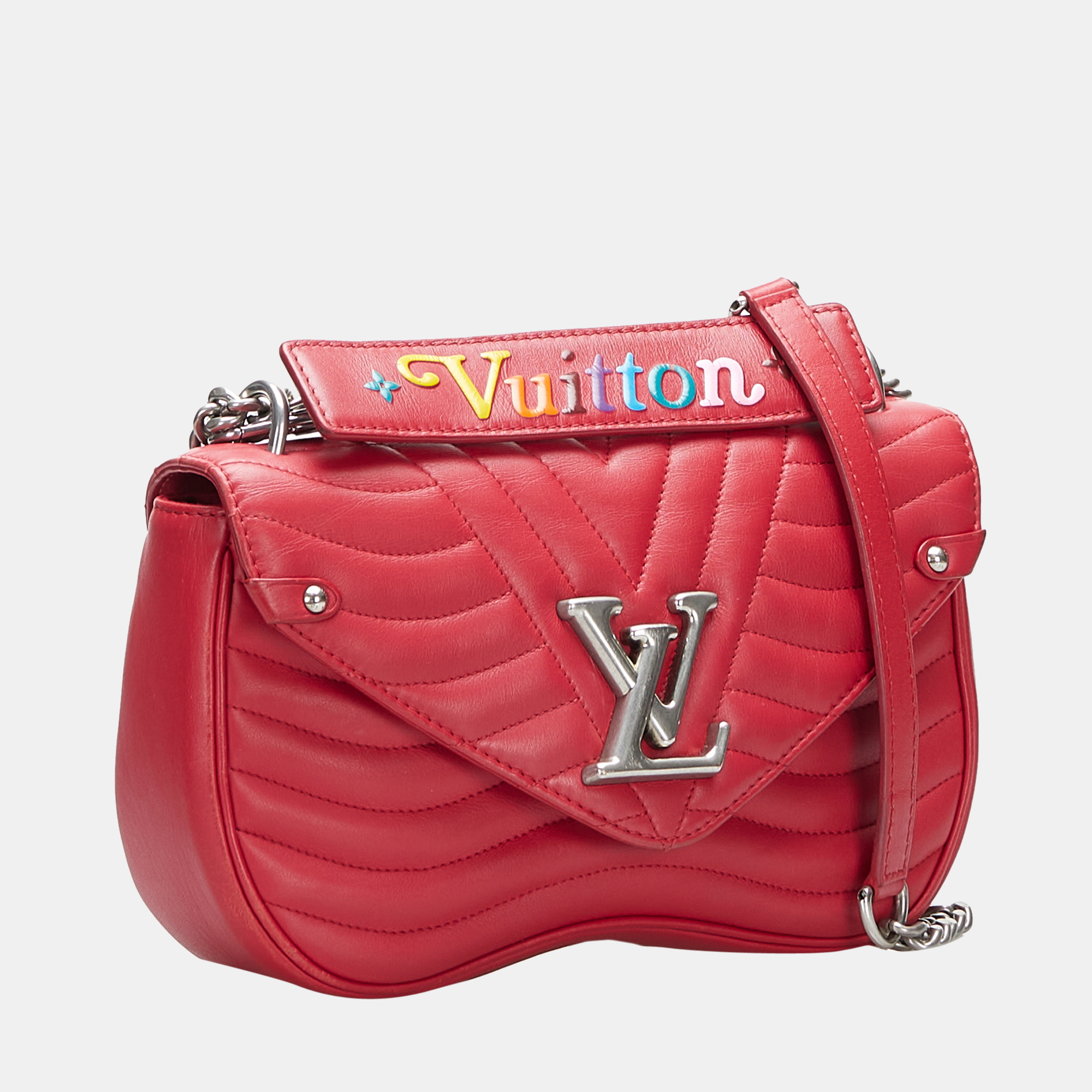

Louis Vuitton Red New Wave Chain MM