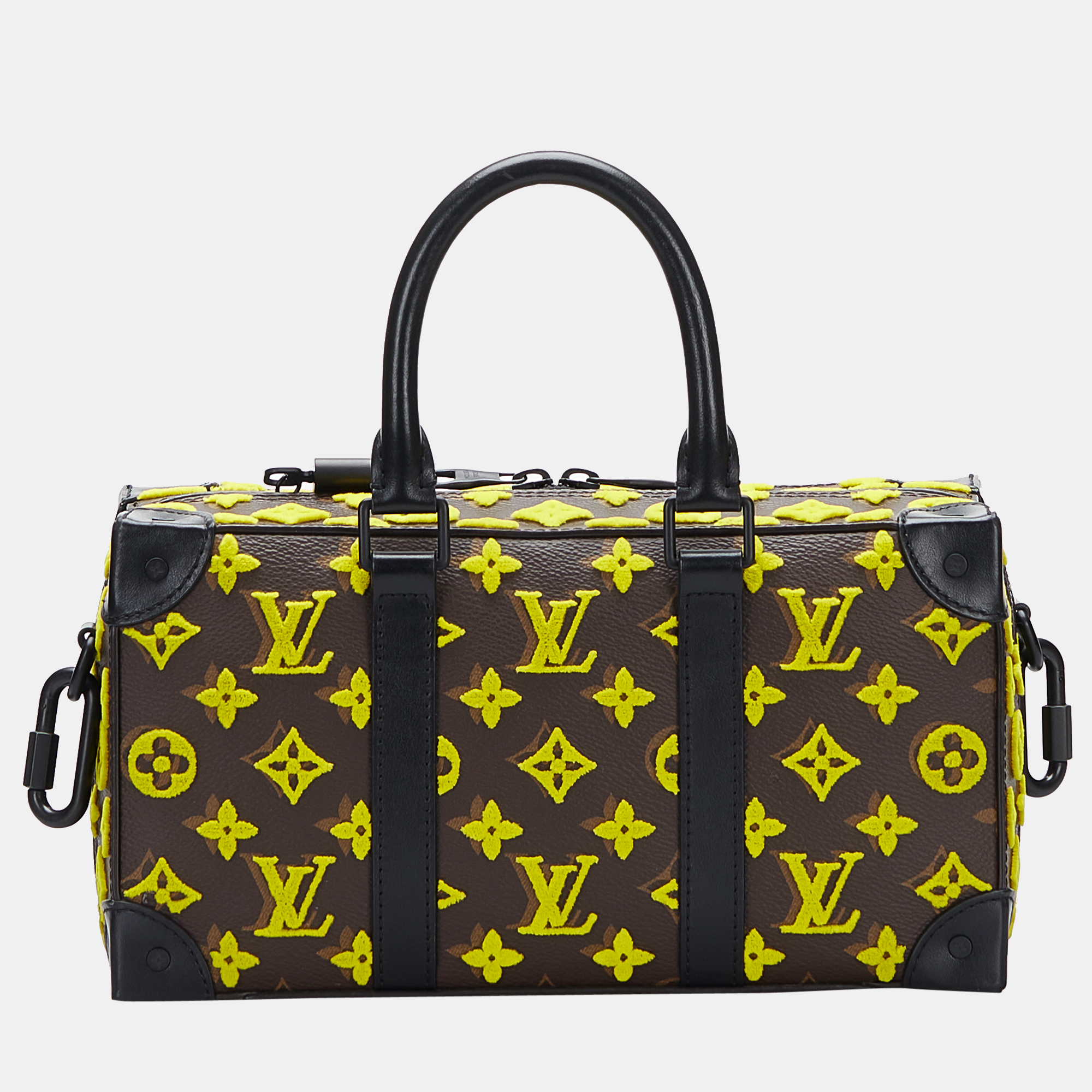 

Louis Vuitton Brown/Yellow Monogram Tuffetage Speedy Trunk