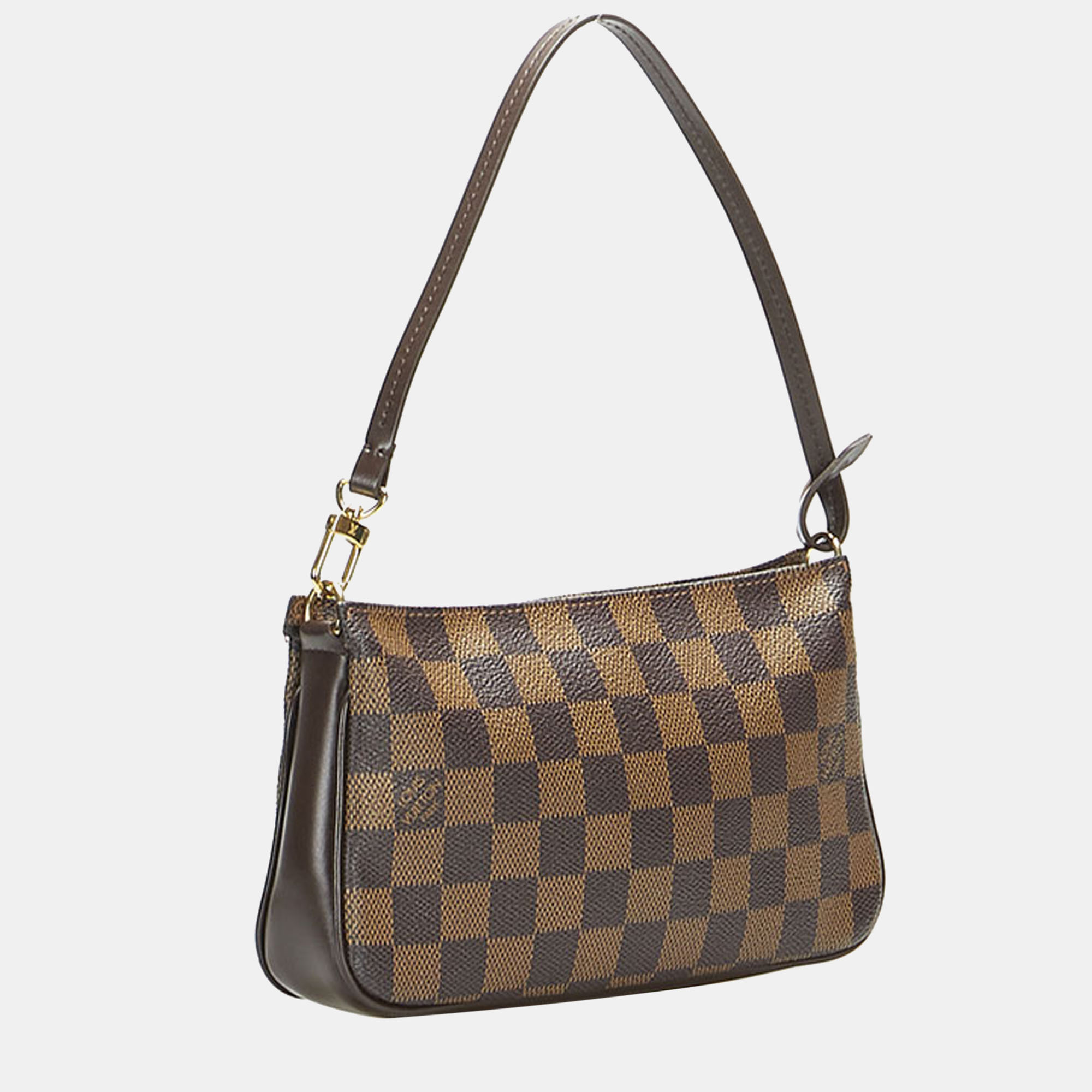 

Louis Vuitton Brown Canvas Damier Ebene Navona Pochette Shoulder Bag
