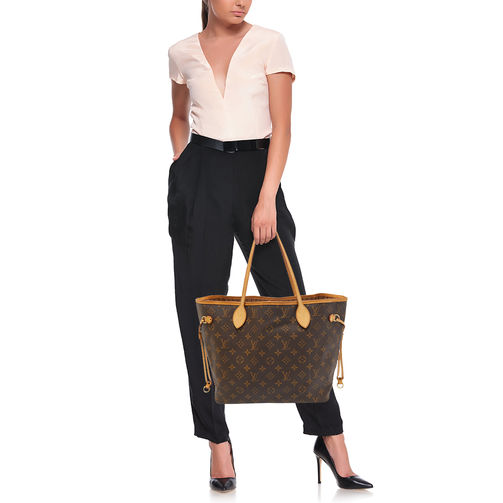 

Louis Vuitton Brown Monogram Canvas Neverfull MM Tote Bag