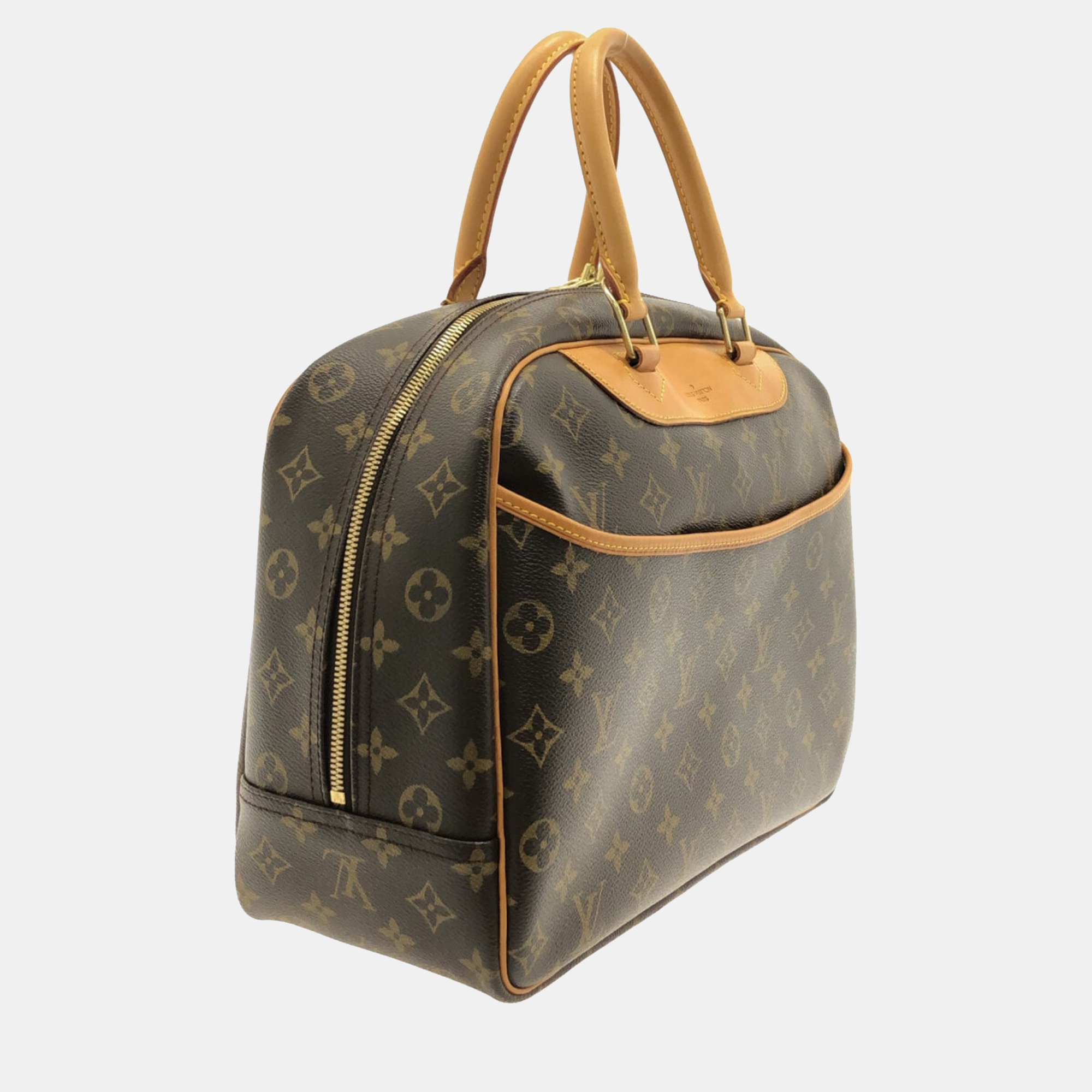 

Louis Vuitton Brown Monogram Canvas Deauville Satchel