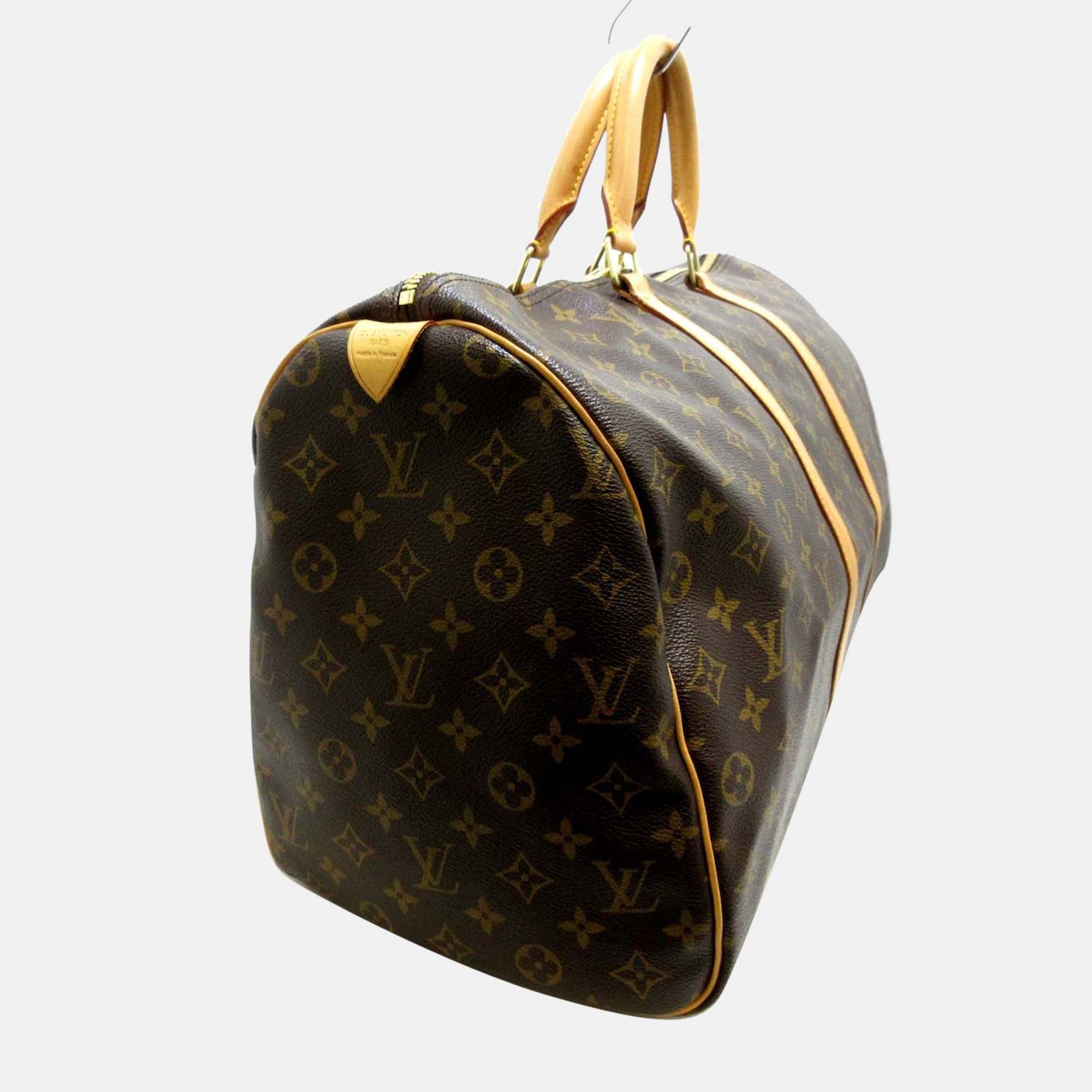 

Louis Vuitton Brown Monogram Canvas Keepall 50 Duffel Bag