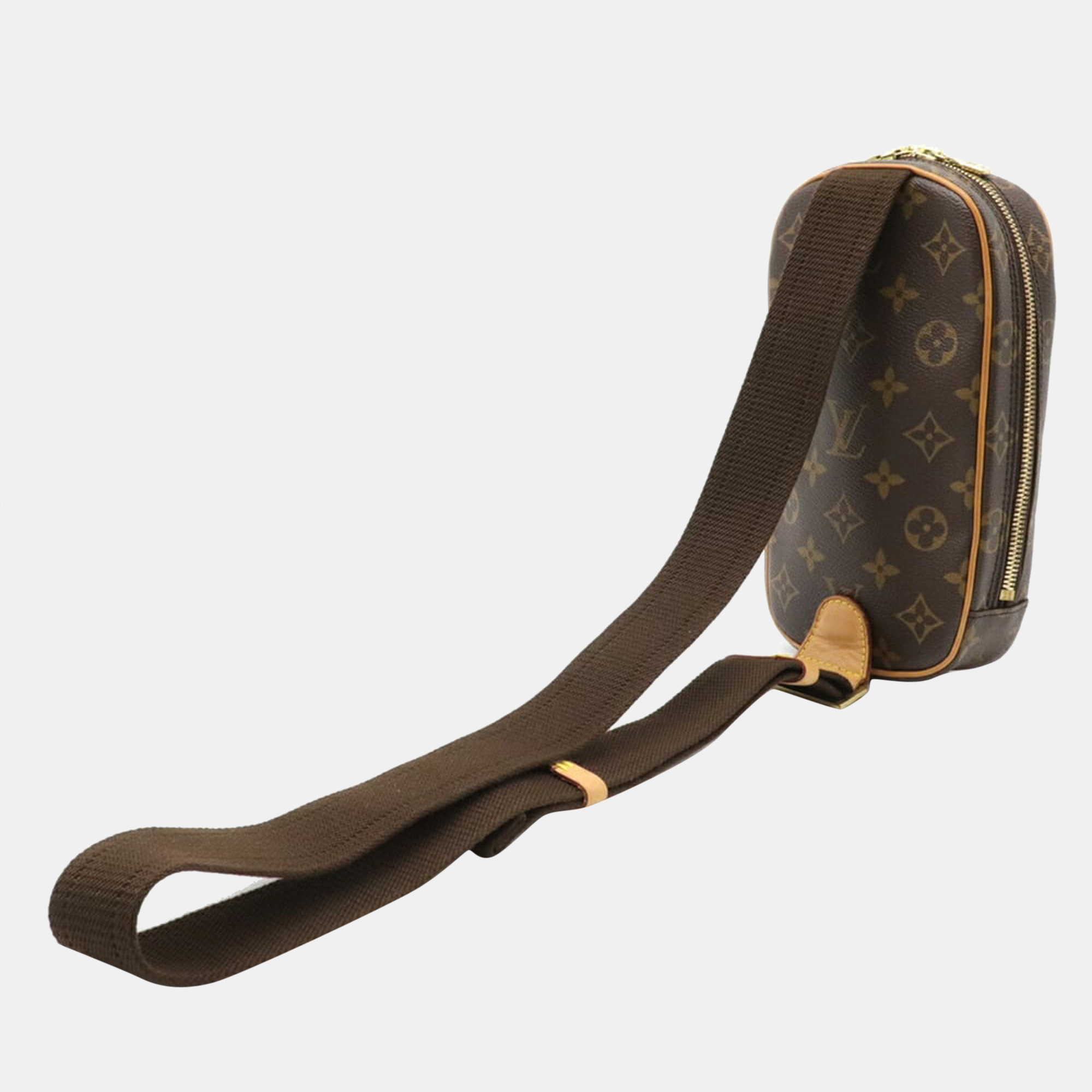 

Louis Vuitton Brown Monogram Canvas Pochette Gange Crossbody Bag