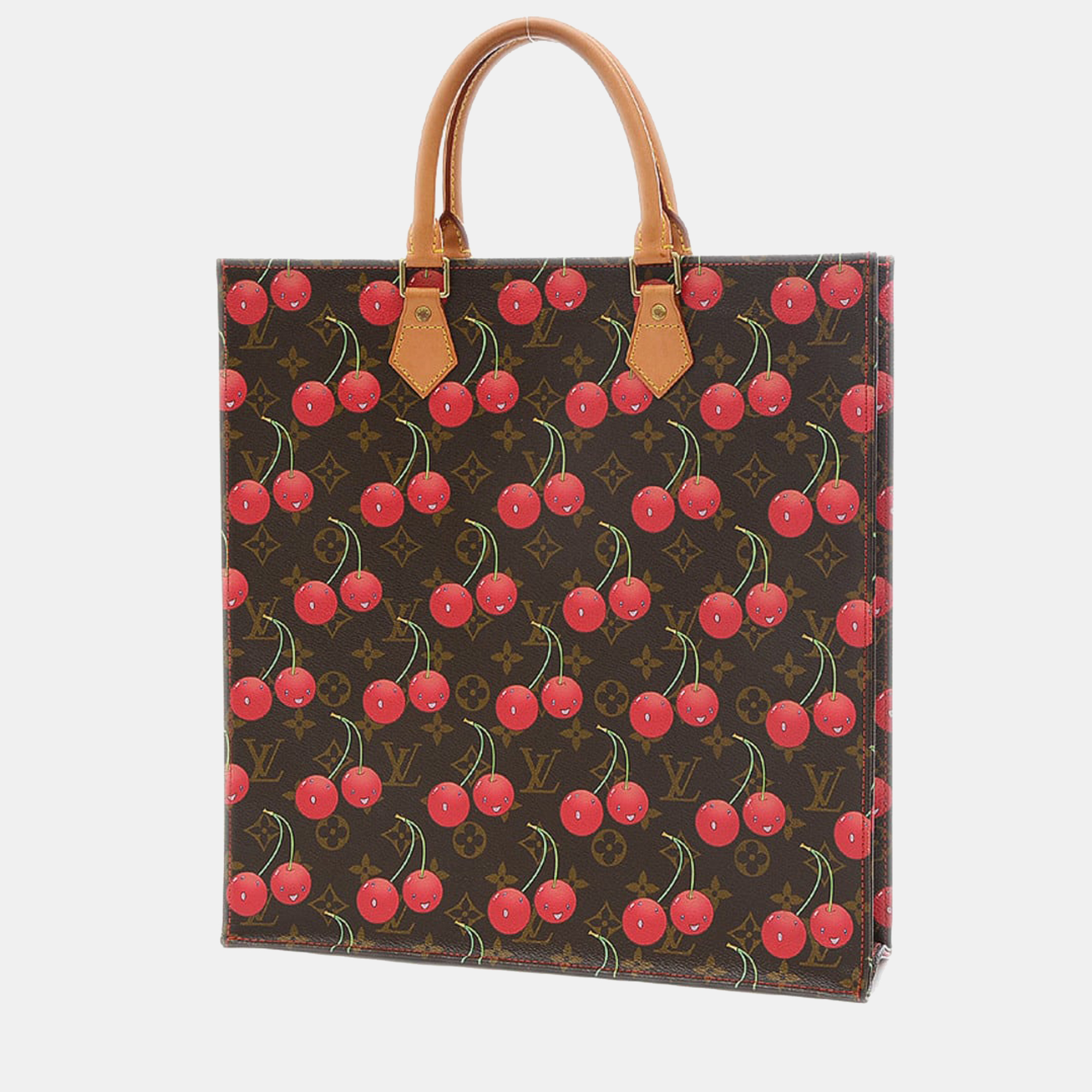 

Louis Vuitton Brown Monogram Cherry Canvas Cerises Sac Plat Tote Bag