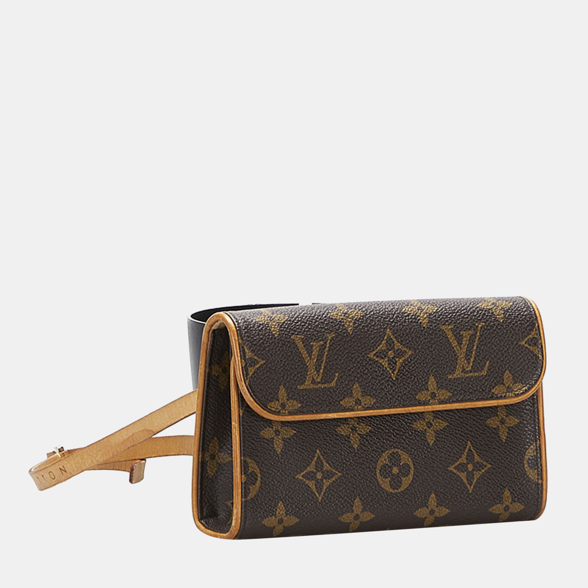 

Louis Vuitton Brown Monogram Canvas Pochette Florentine Bag