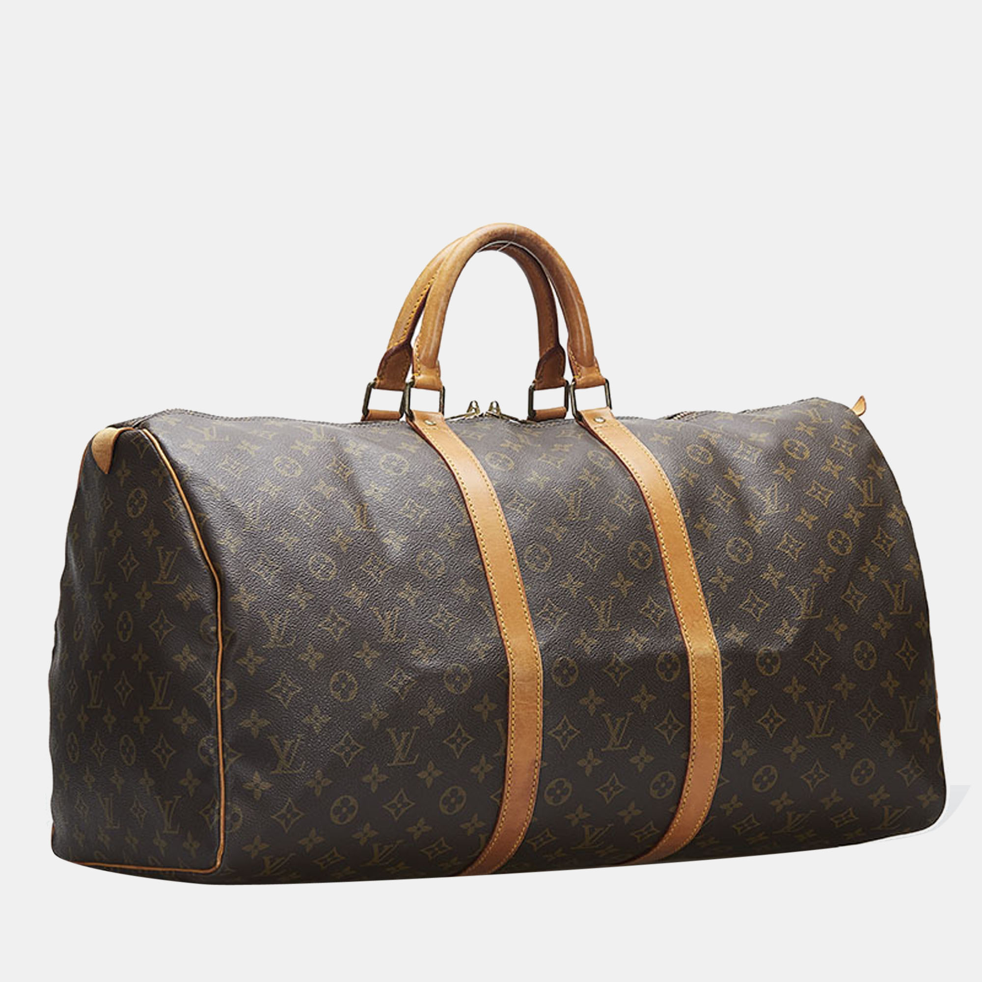 

Louis Vuitton Brown Canvas Monogram Keepall 55 Bag