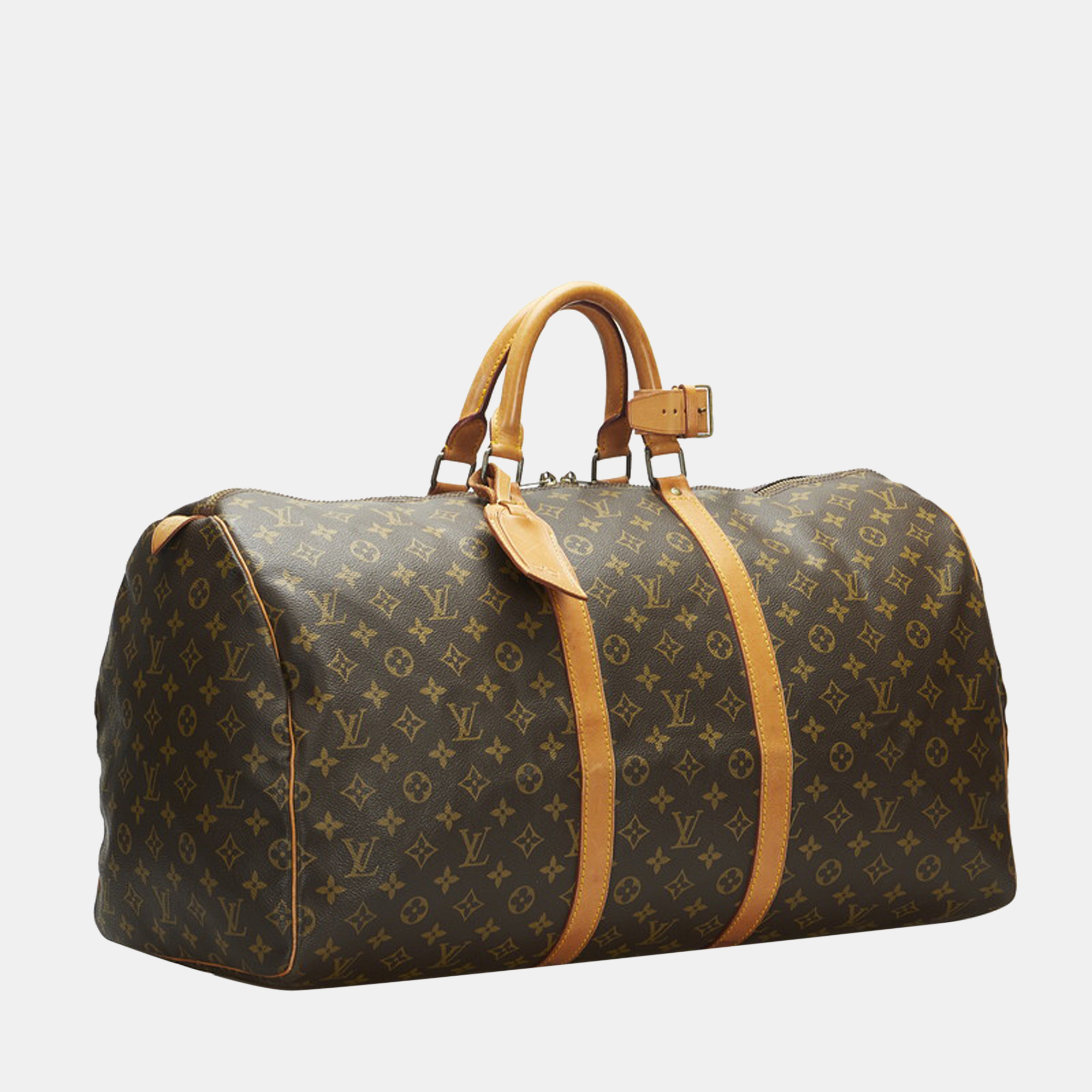 

Louis Vuitton Brown Canvas Monogram Keepall 55 Bag