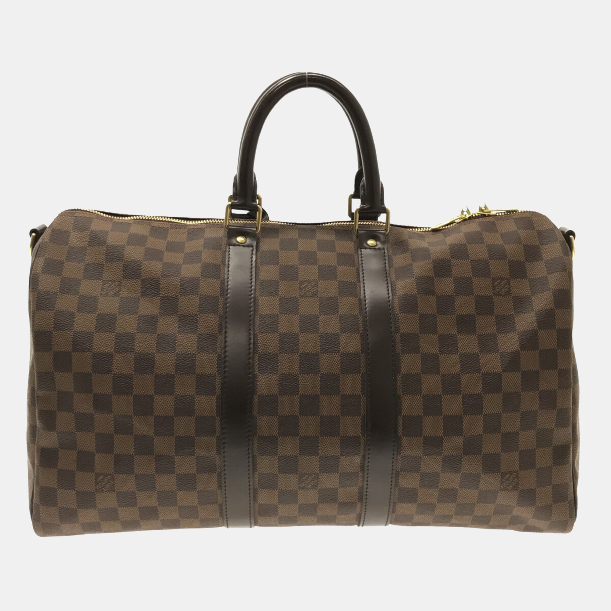 

Louis Vuitton Brown Damier Ebene Canvas Keepall 45 Duffel Bag