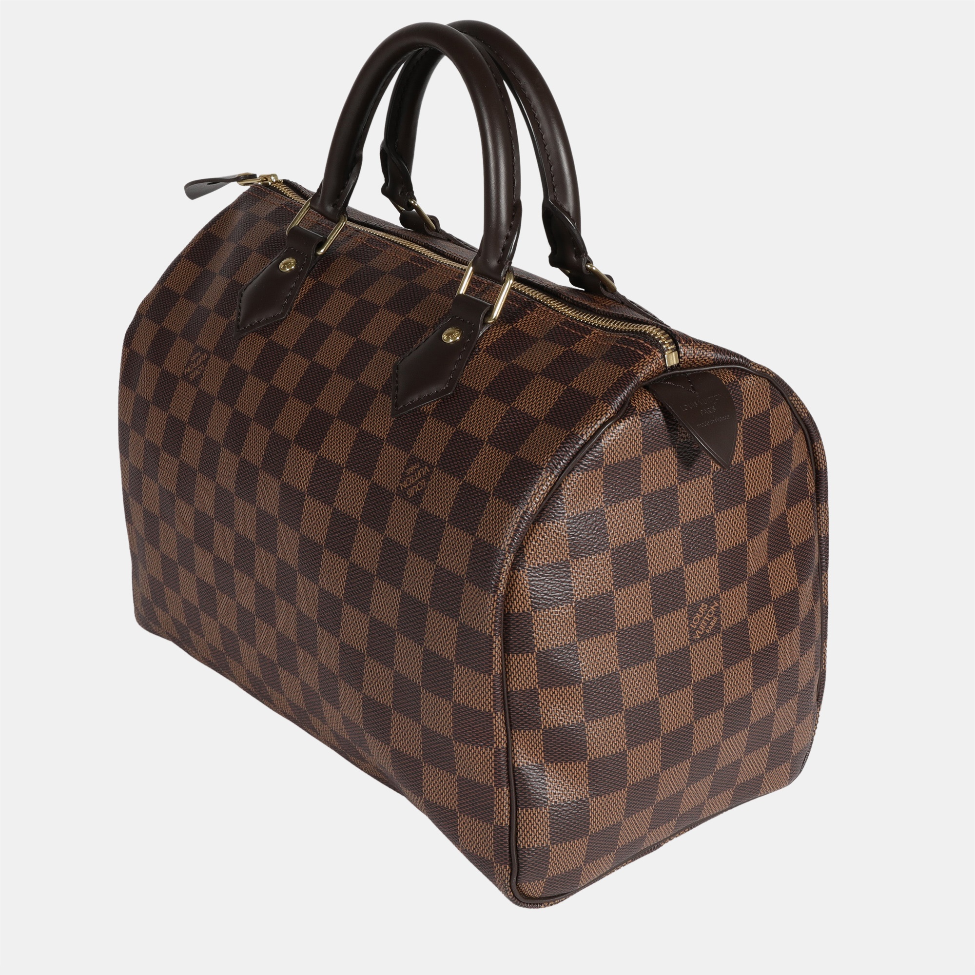 

Louis Vuitton Brown Damier Ebene Canvas Speedy 30 Satchel