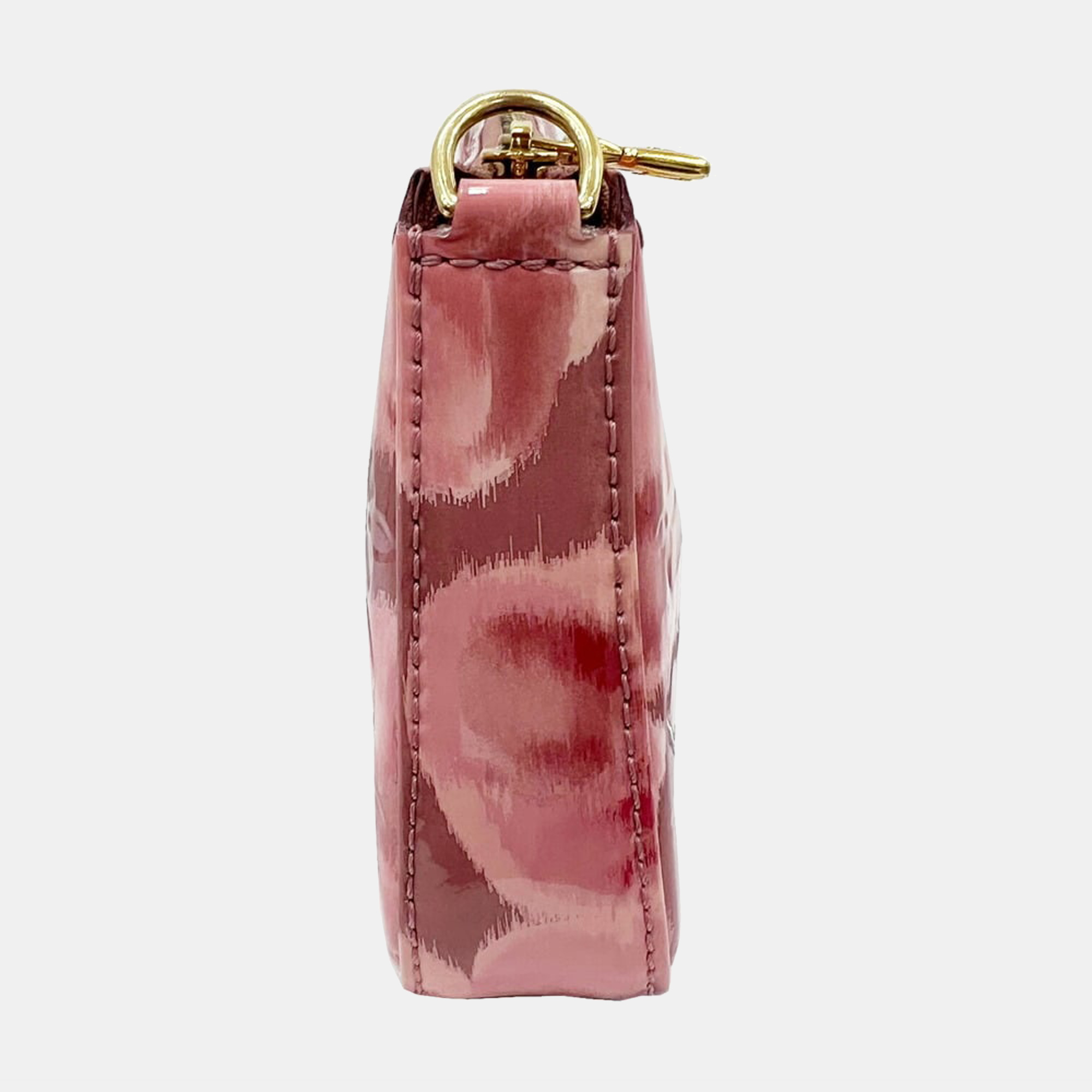 

Louis Vuitton Pink Monogram Vernis Ikat Pochette Accessoires Clutch Bag