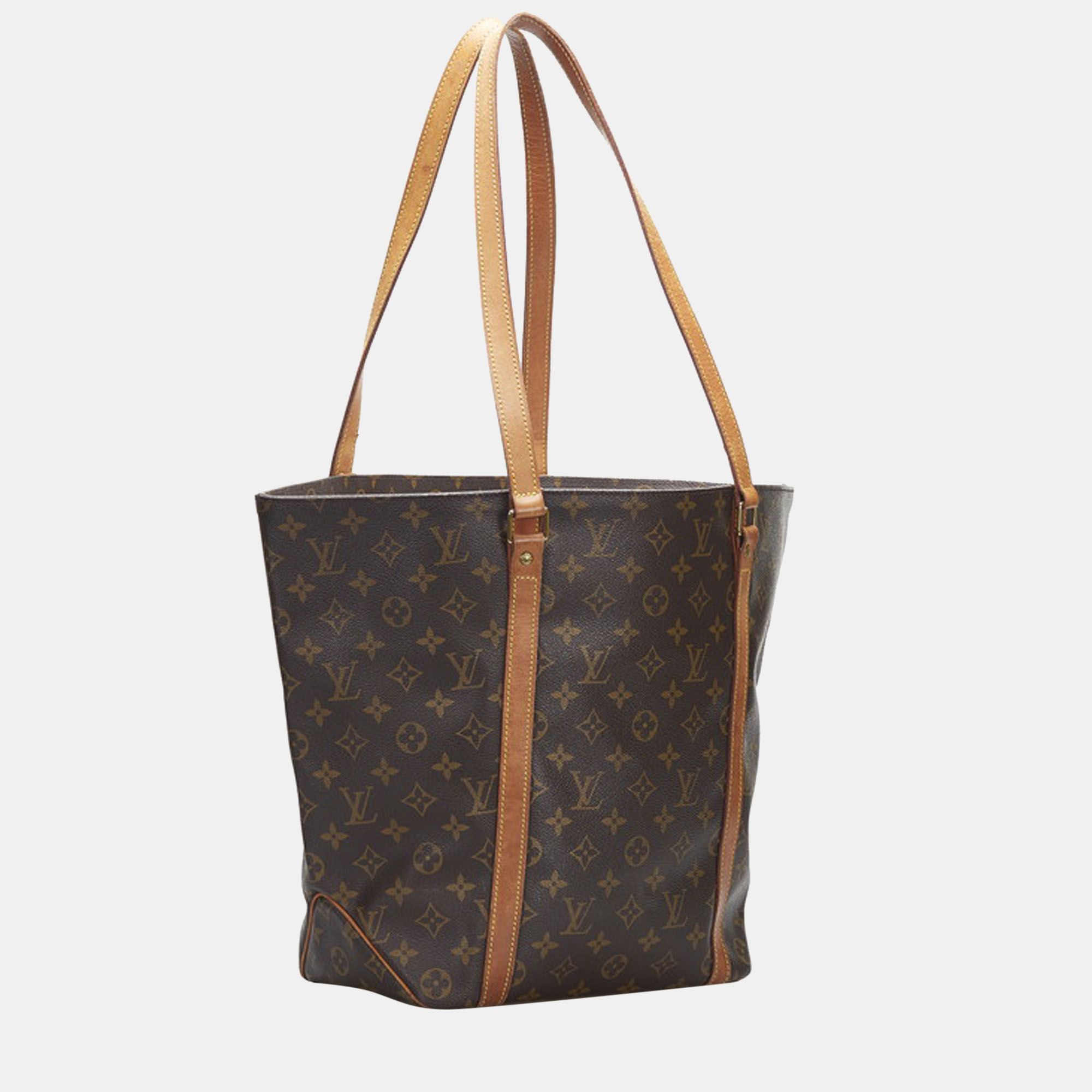 

Louis Vuitton Brown Canvas Monogram Sac Shopping Tote Bag
