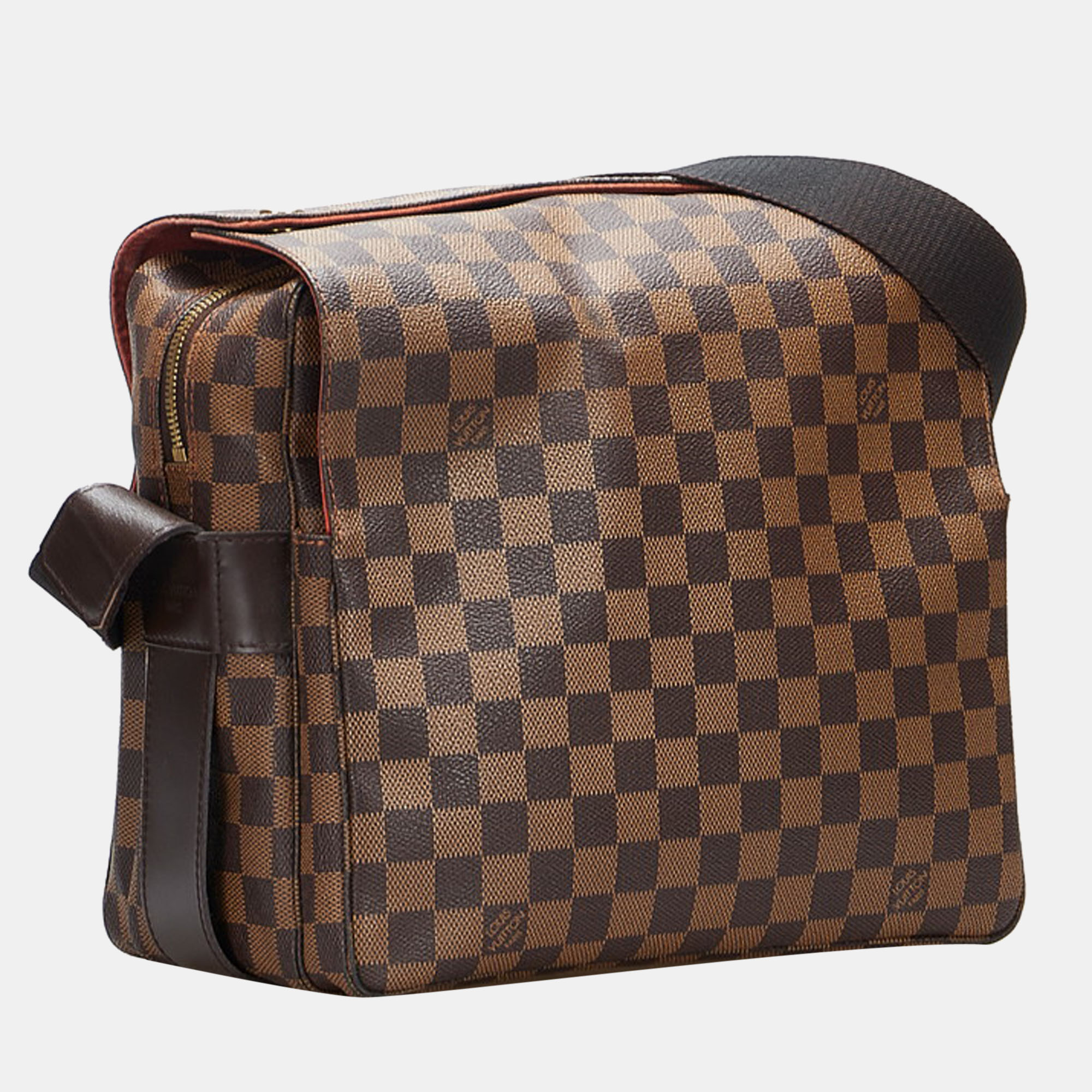 

Louis Vuitton Brown Canvas Damier Ebene Naviglio Bag