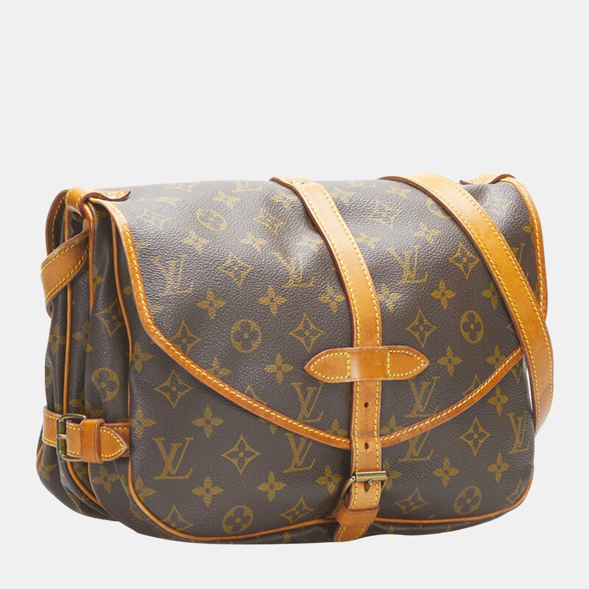 

Louis Vuitton Brown Canvas Monogram Saumur 30 Bag