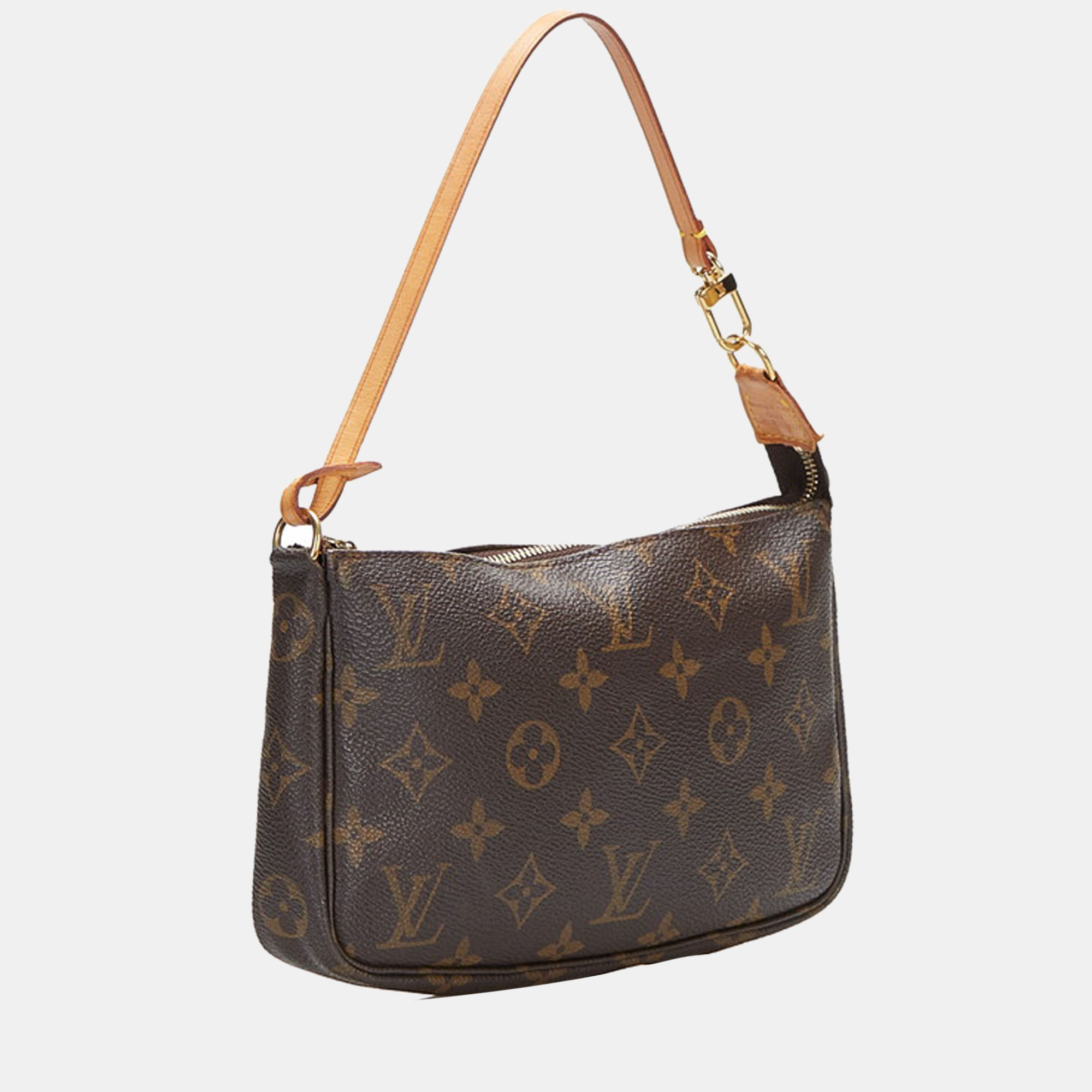 

Louis Vuitton Brown Canvas Monogram Pochette Accessoires Bag