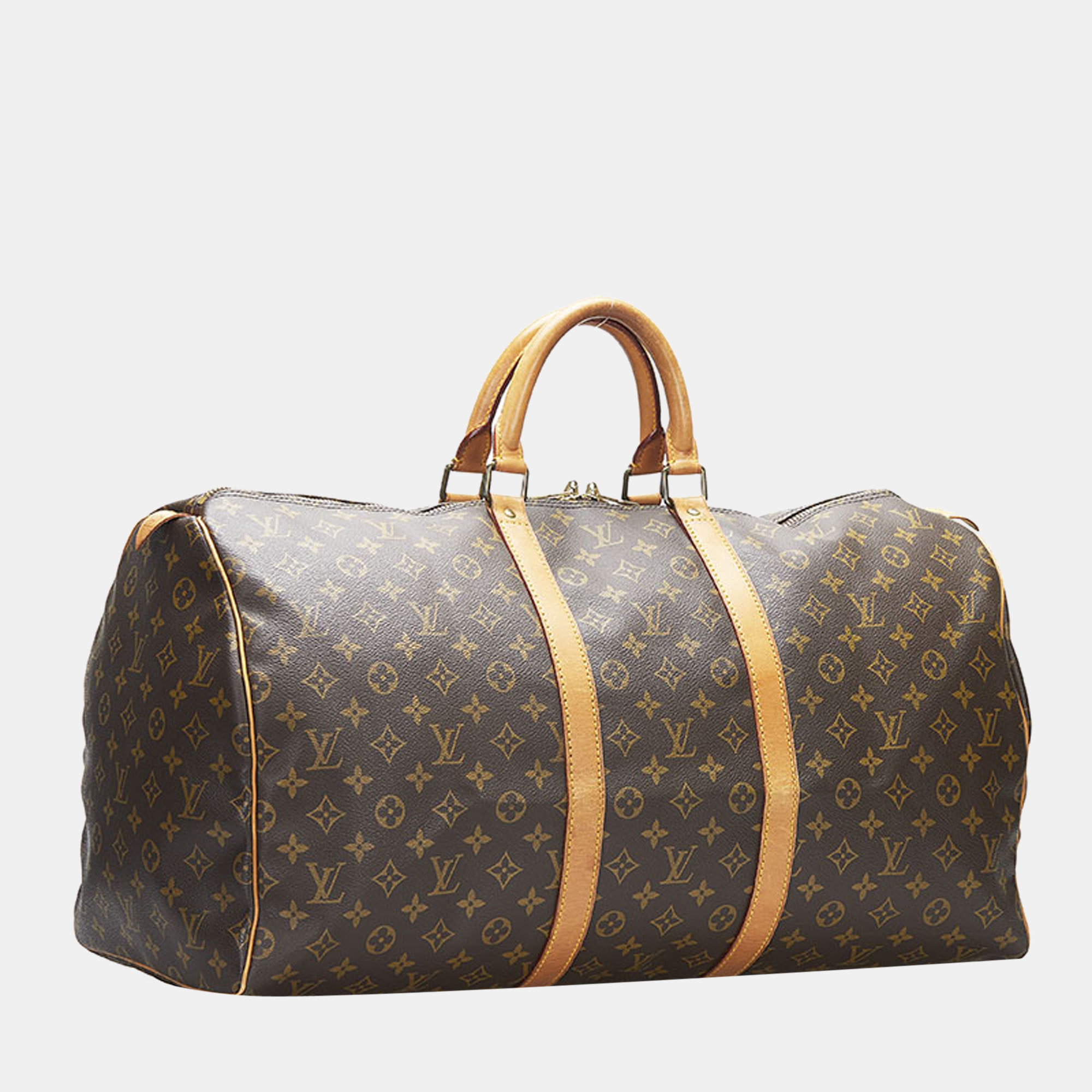 

Louis Vuitton Brown Canvas Monogram Keepall 55 Bag