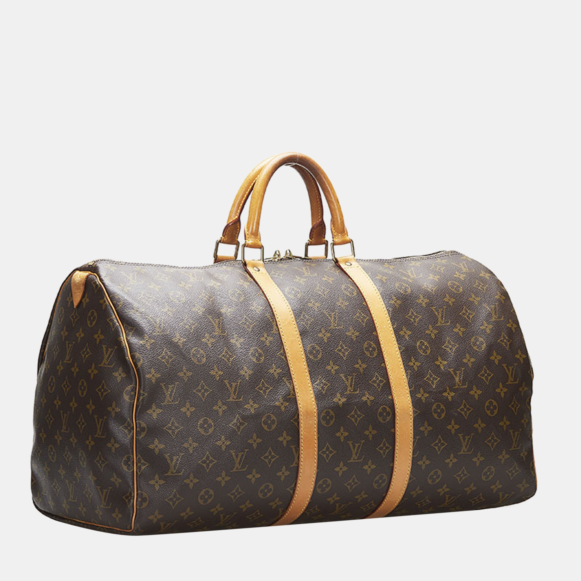 

Louis Vuitton Brown Canvas Monogram Keepall 55 Bag