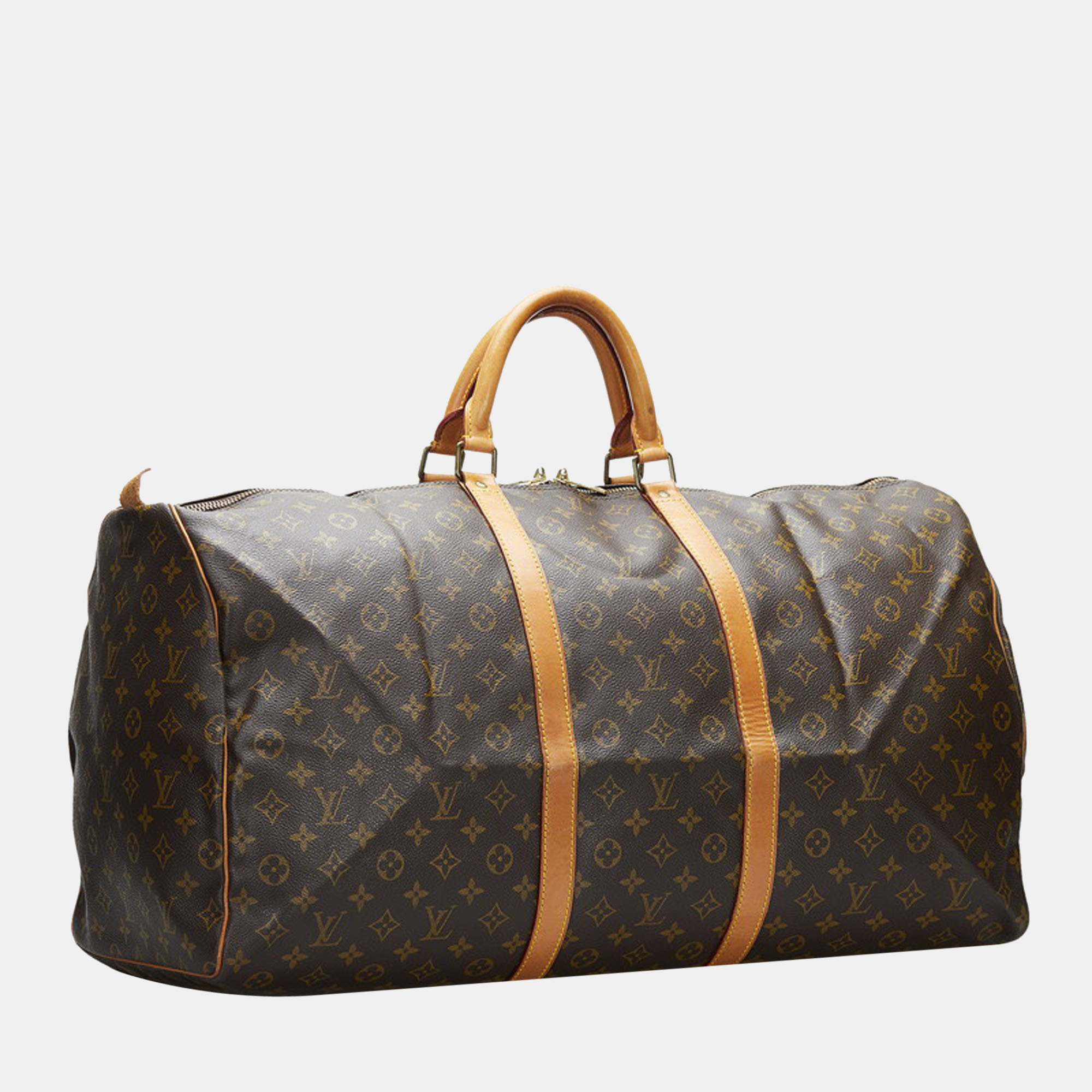 

Louis Vuitton Brown Canvas Monogram Keepall 55 Bag