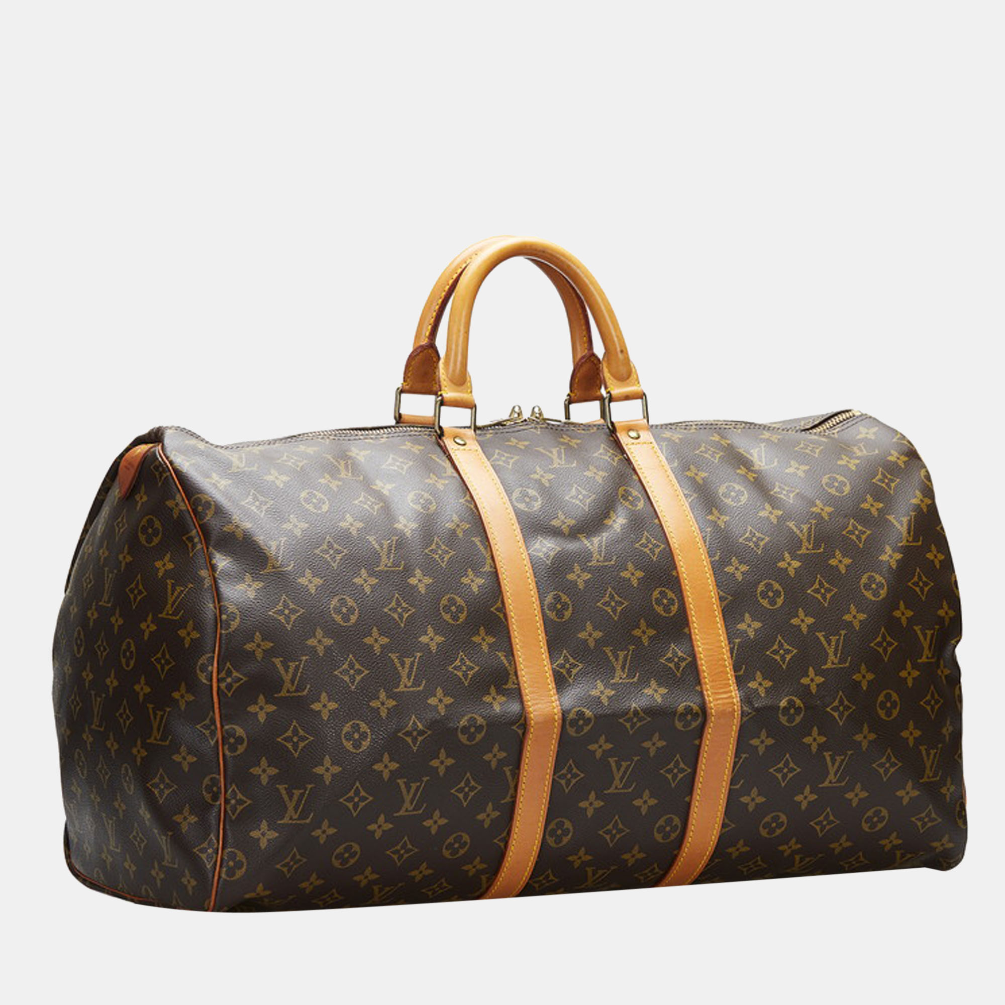 

Louis Vuitton Brown Canvas Monogram Keepall 55 Bag